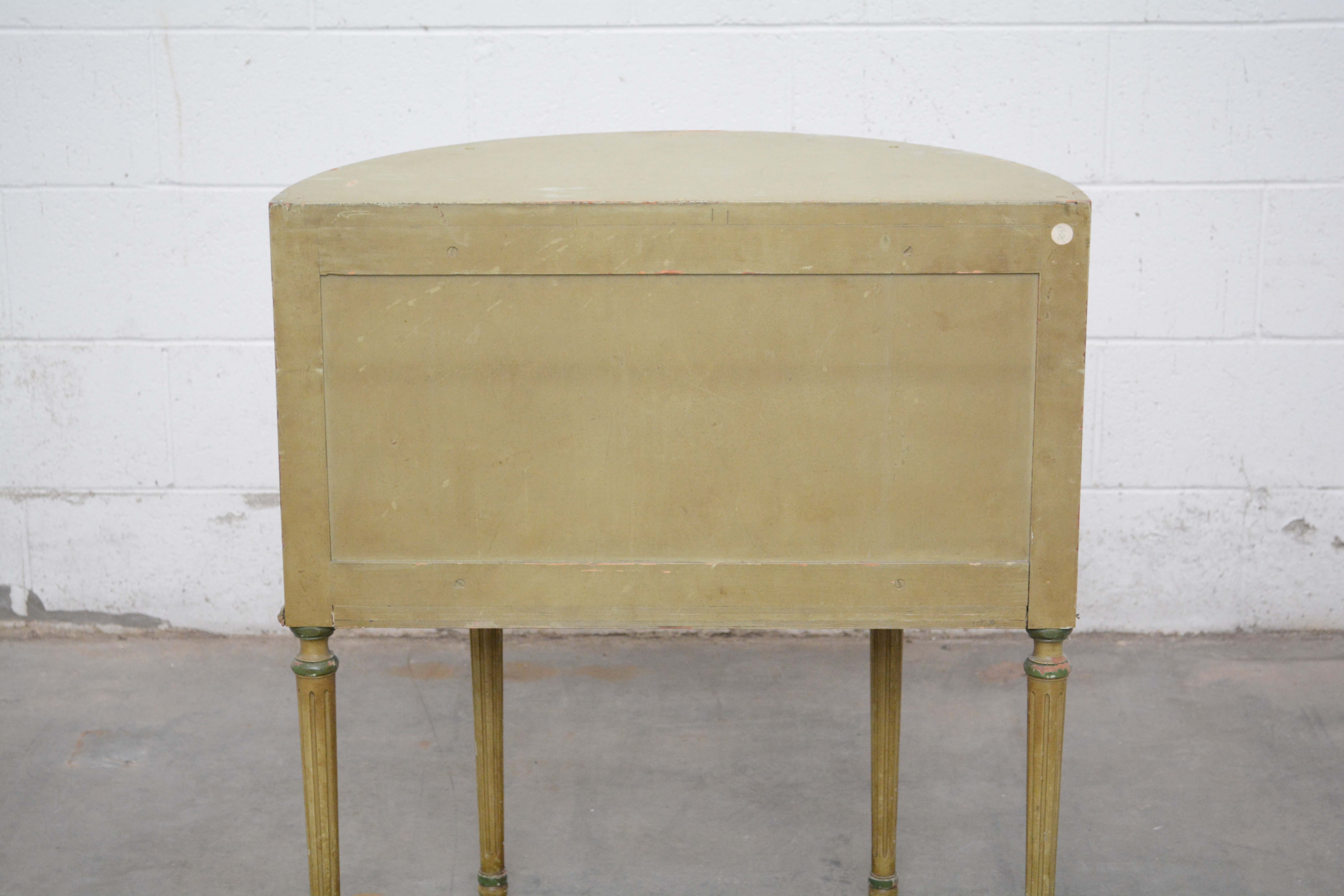 French Neoclassical Style Demilune Entryway Tables