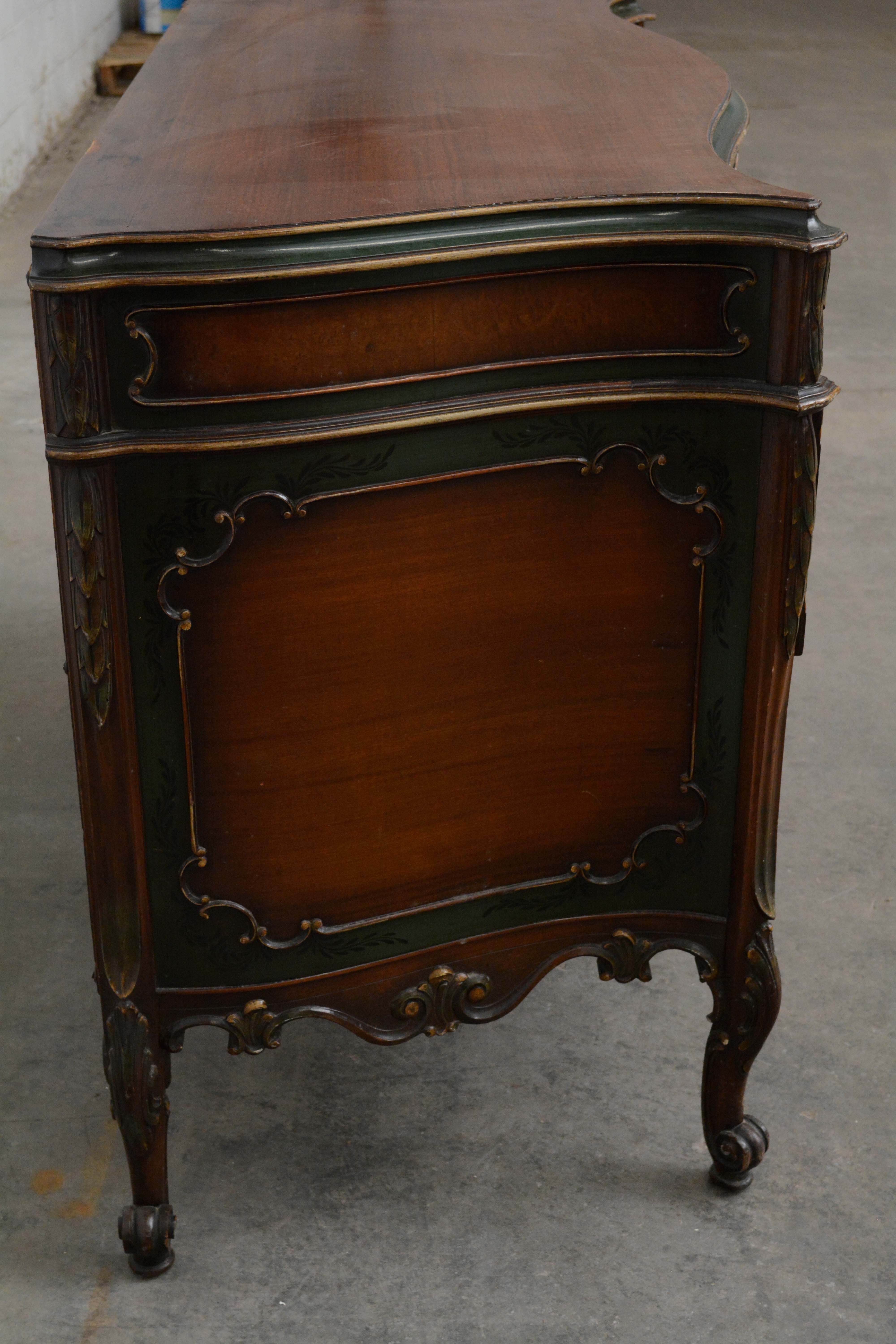 Louis XV Style Painted Walnut Commode by The Winnebago Mfg. Co., 20th Century