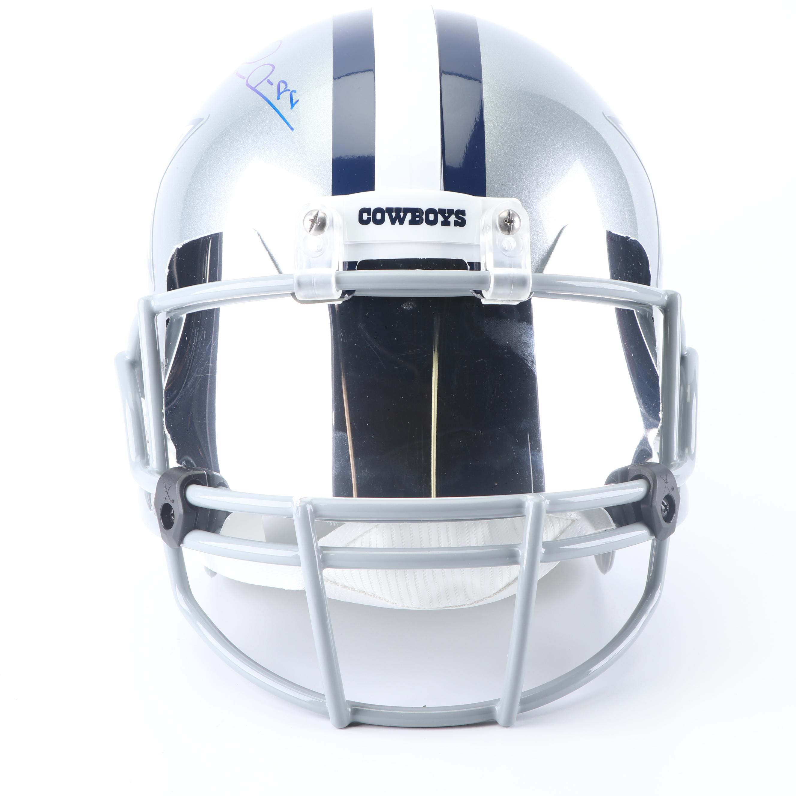 Michael Irvin Autographed Replica Dallas Cowboys Helmet - JSA COA