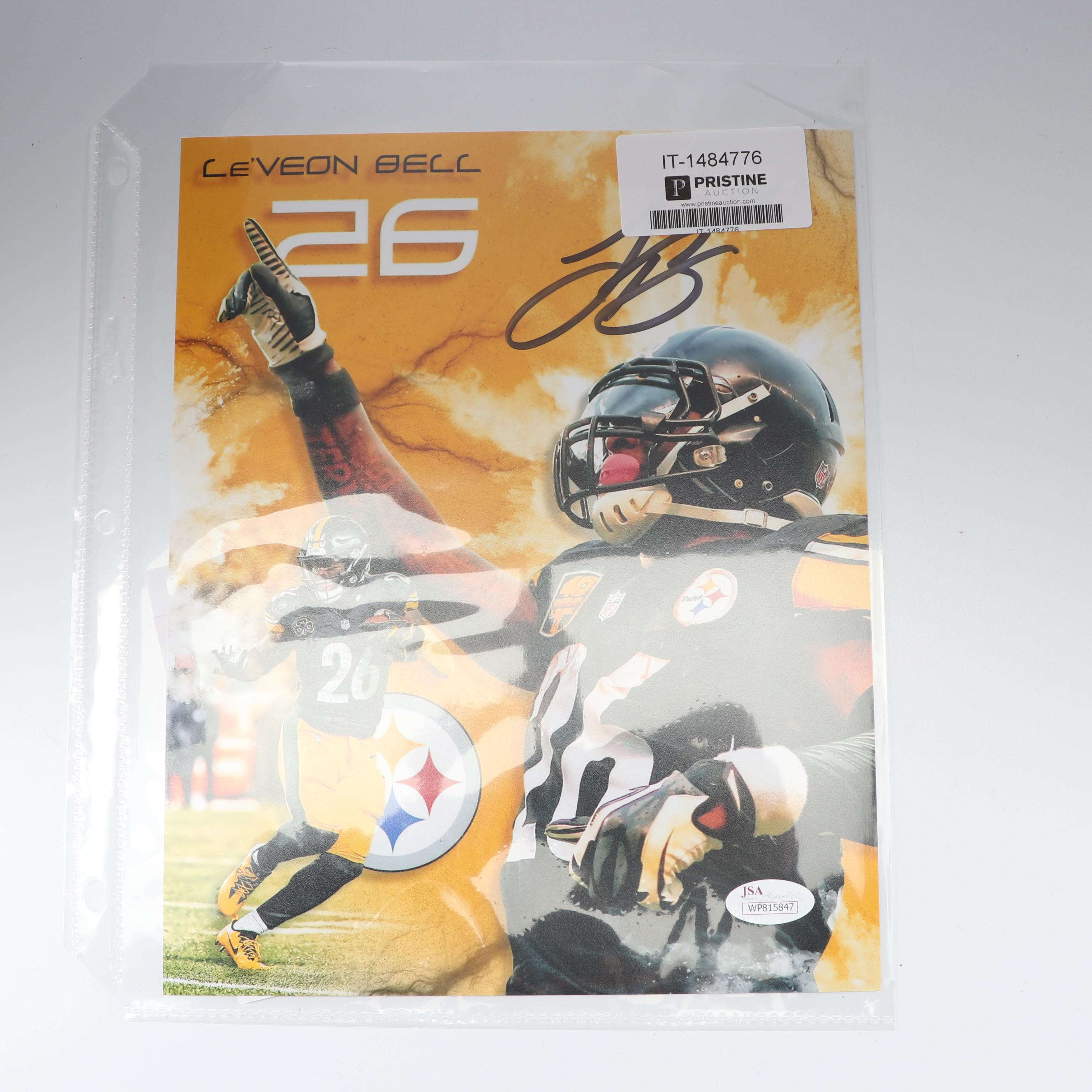 Le'Veon Bell Autographed Digital Print - JSA COA