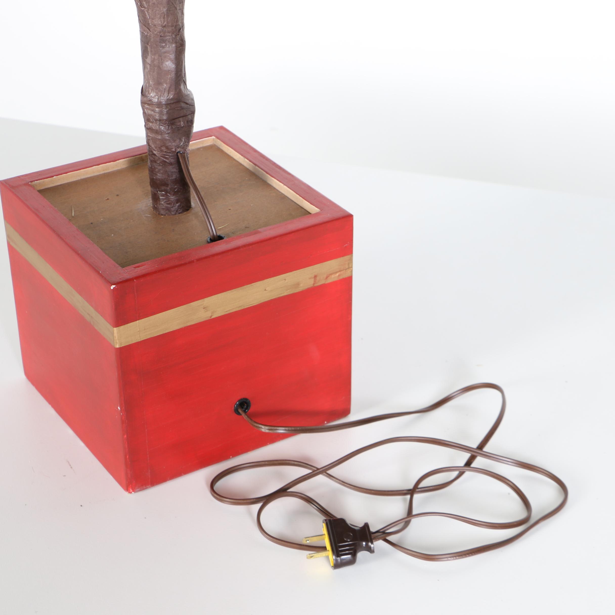 "Twins" Handmade 80" Feather Tree, Lighted