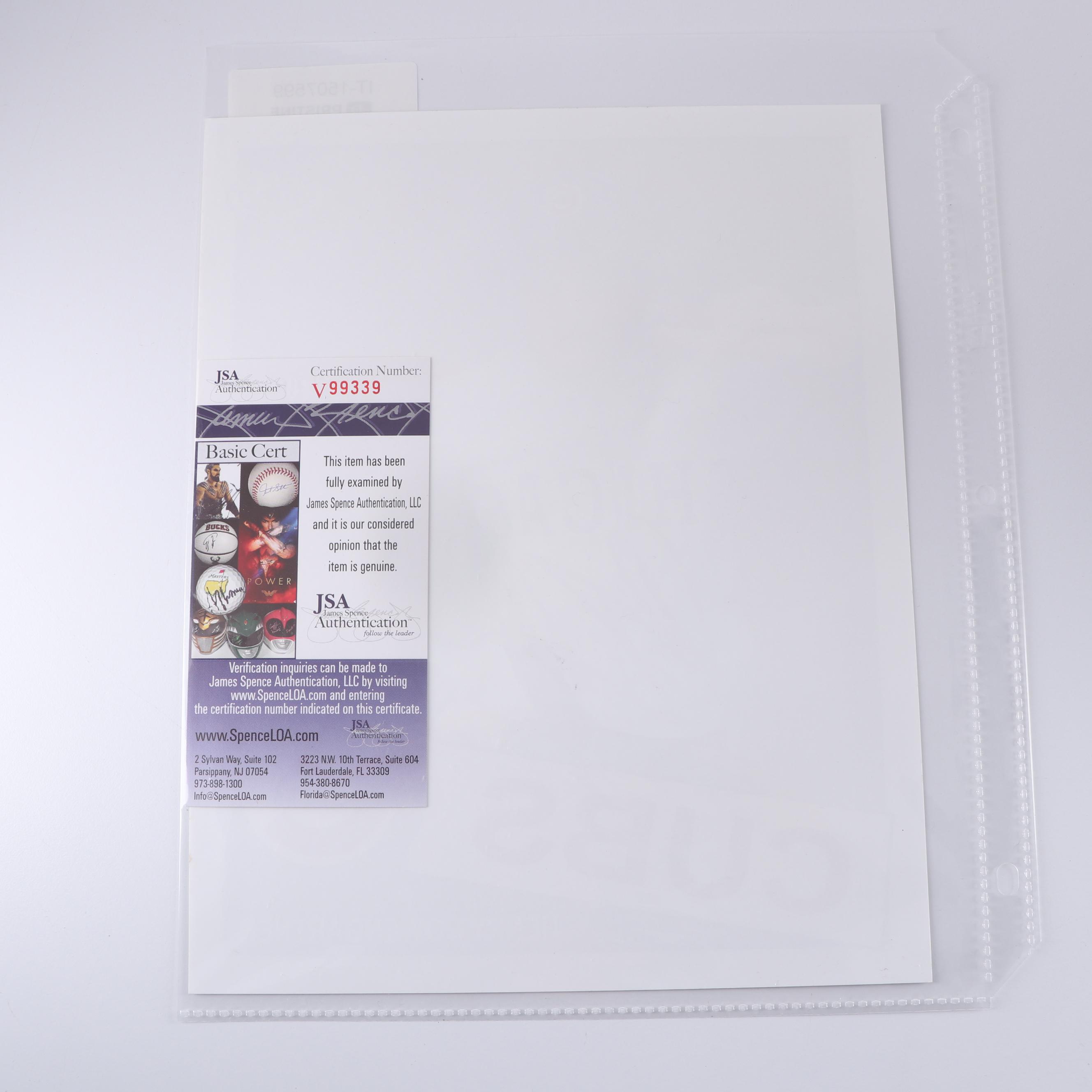 Thomas Ian Nicholas Autographed Digital Print From Film "Rookie of the Year"