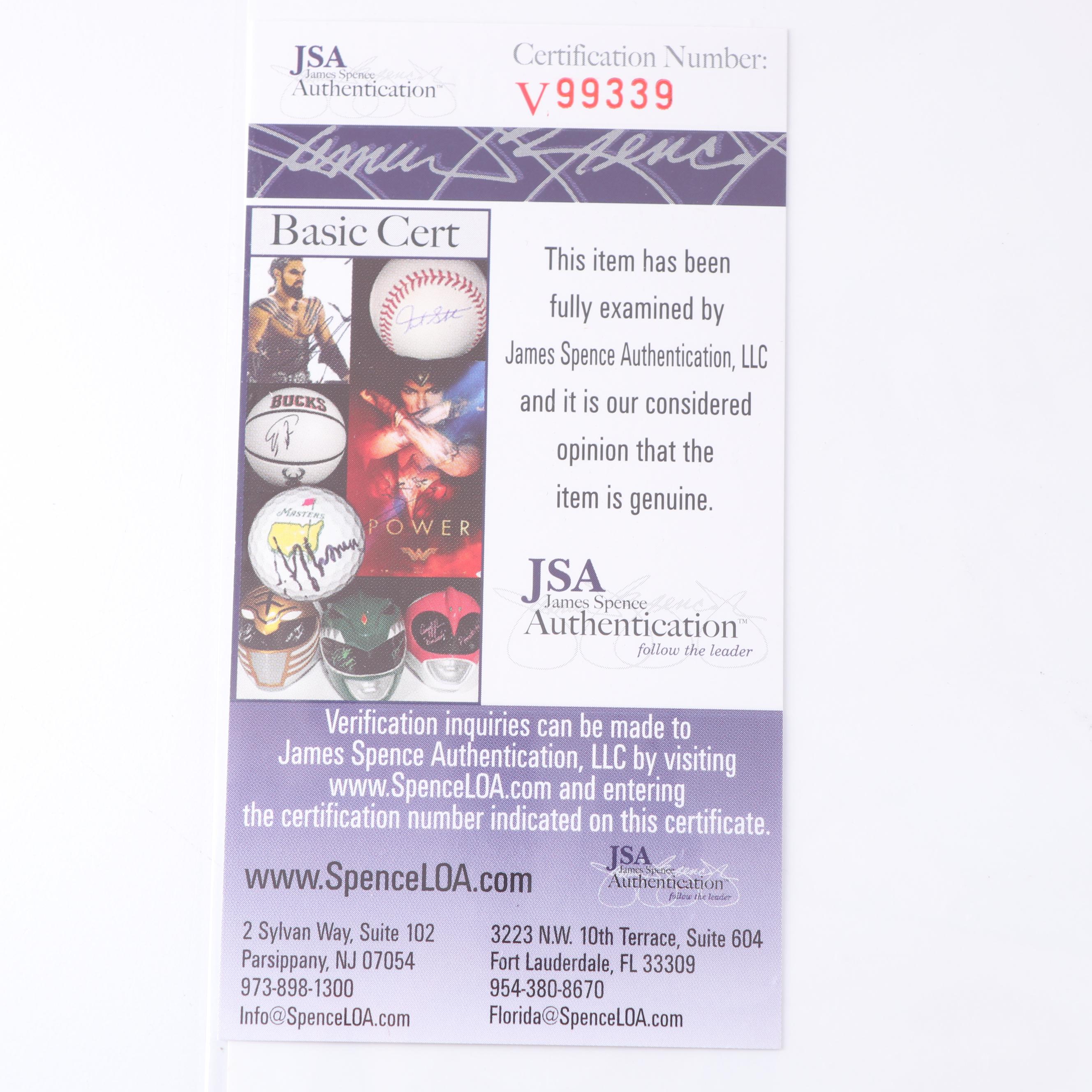 Thomas Ian Nicholas Autographed Digital Print From Film "Rookie of the Year"