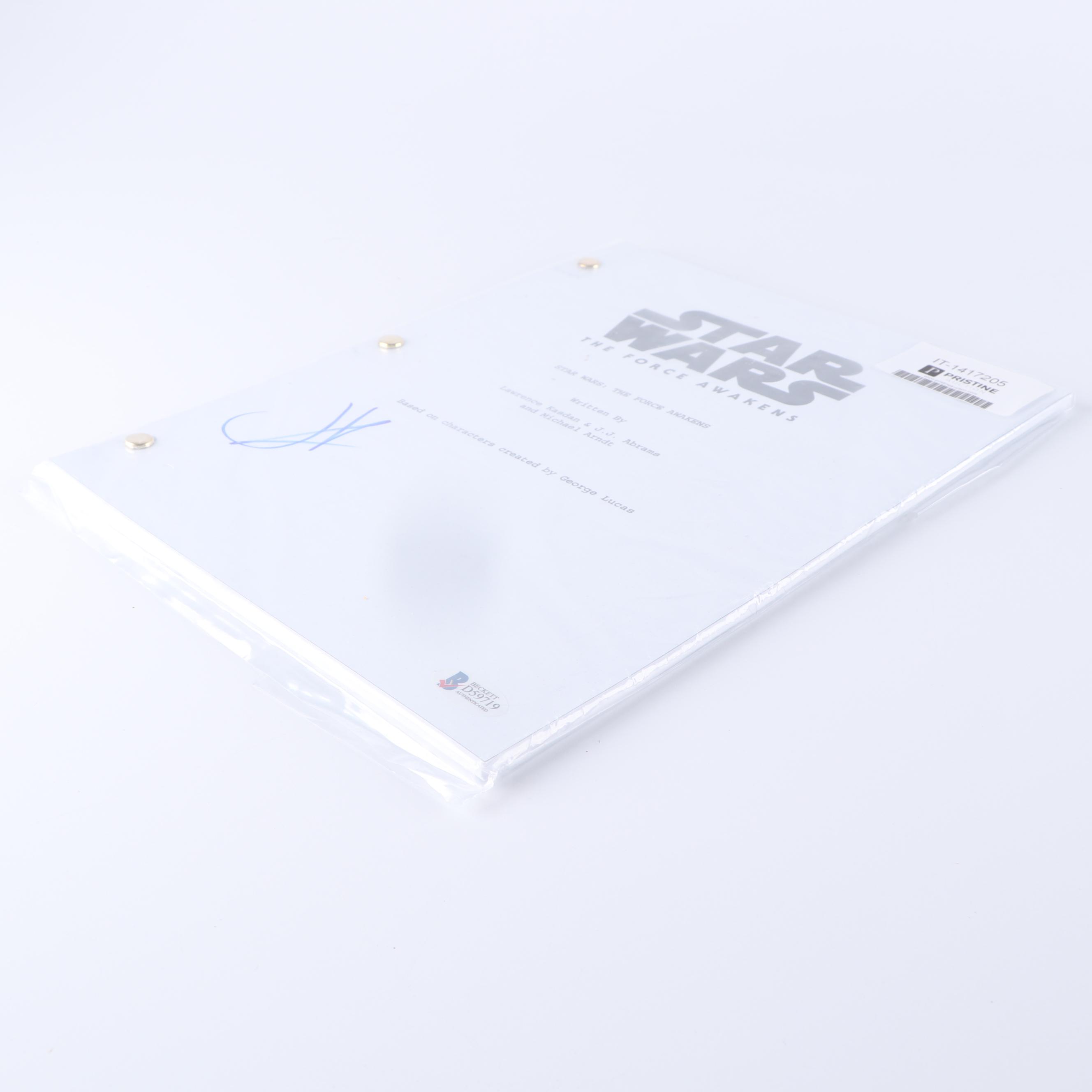 J.J. Abrams Autographed "Star Wars: The Force Awakens" Script - Beckett COA