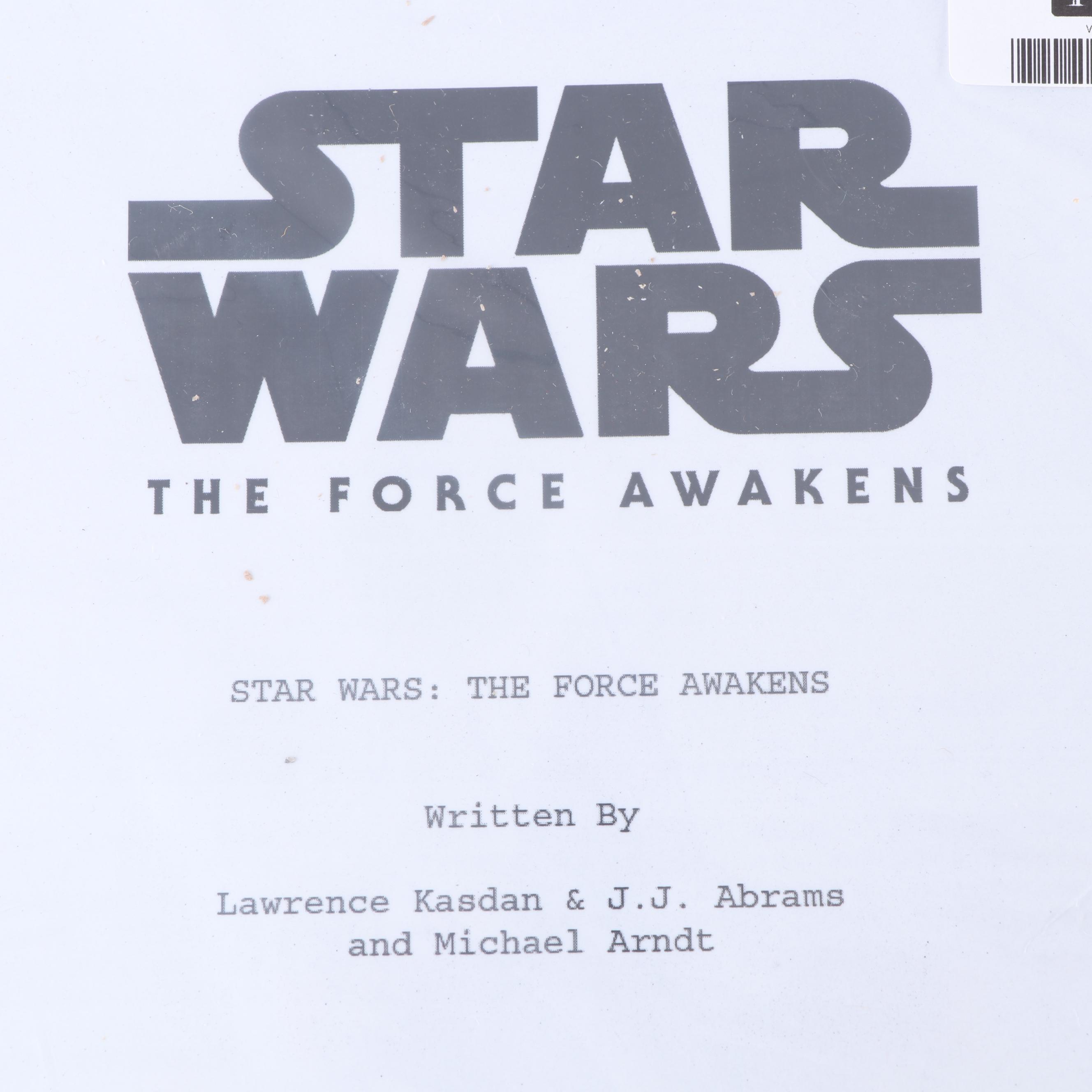 J.J. Abrams Autographed "Star Wars: The Force Awakens" Script - Beckett COA