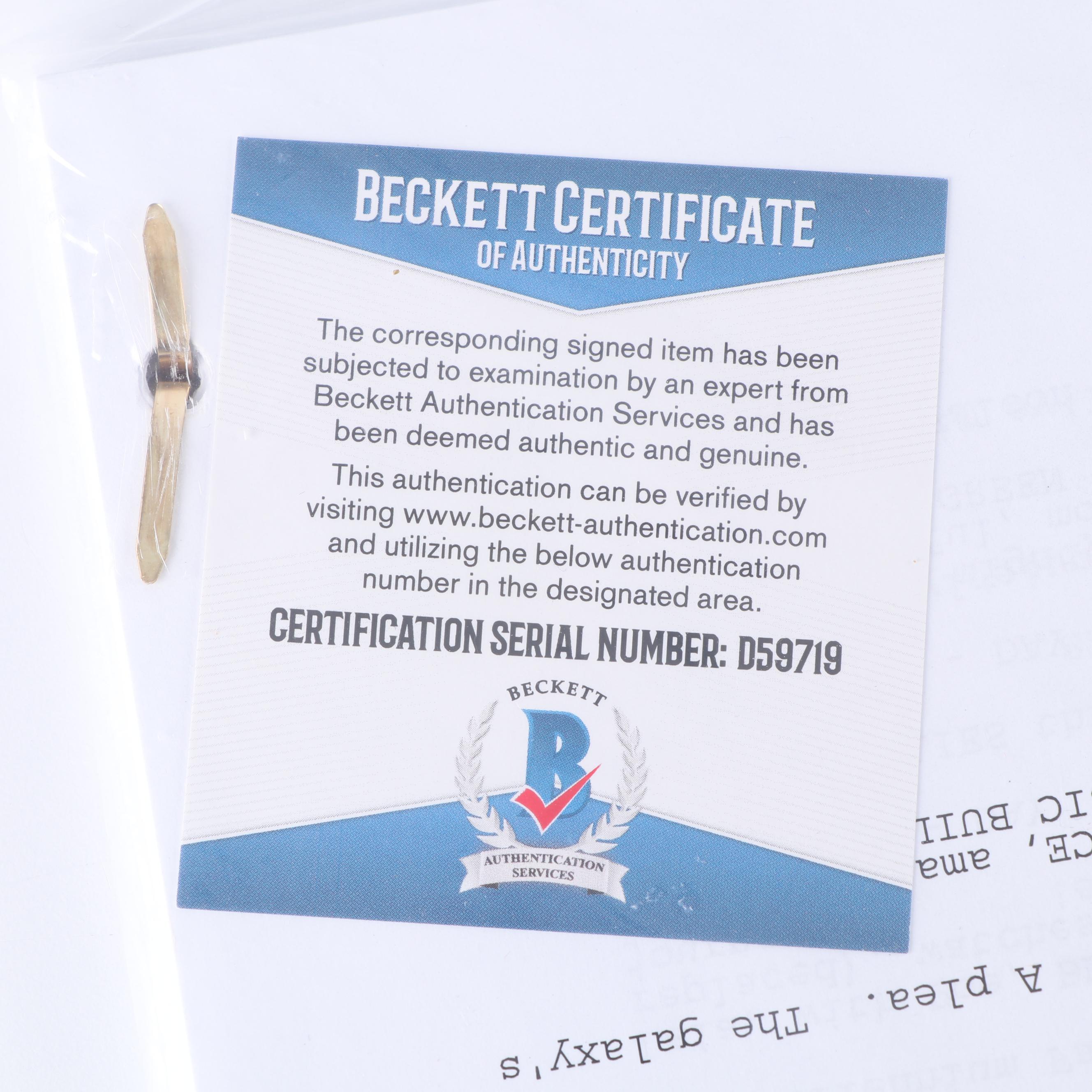 J.J. Abrams Autographed "Star Wars: The Force Awakens" Script - Beckett COA