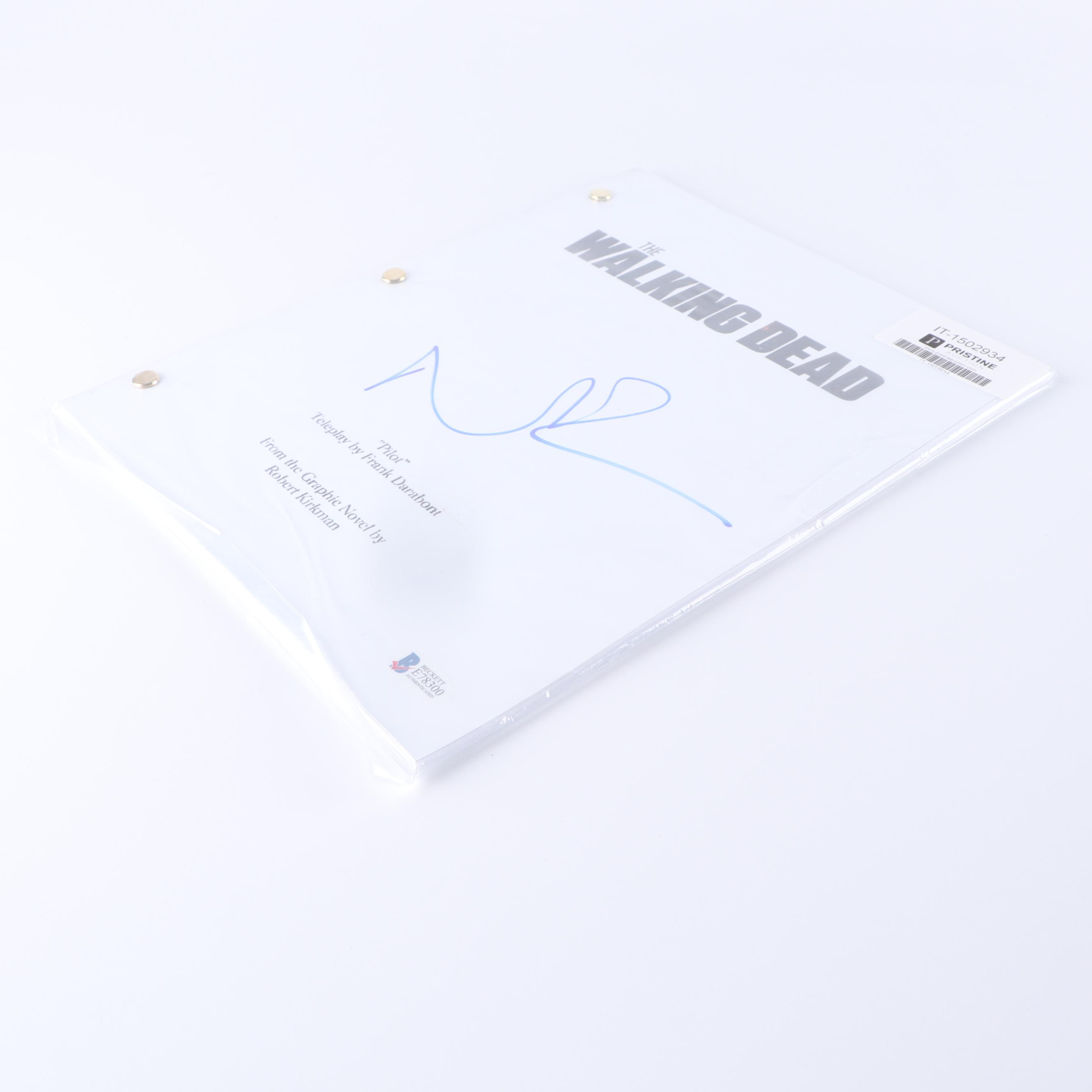 Norman Reedus Autographed "Walking Dead" Script - Beckett COA