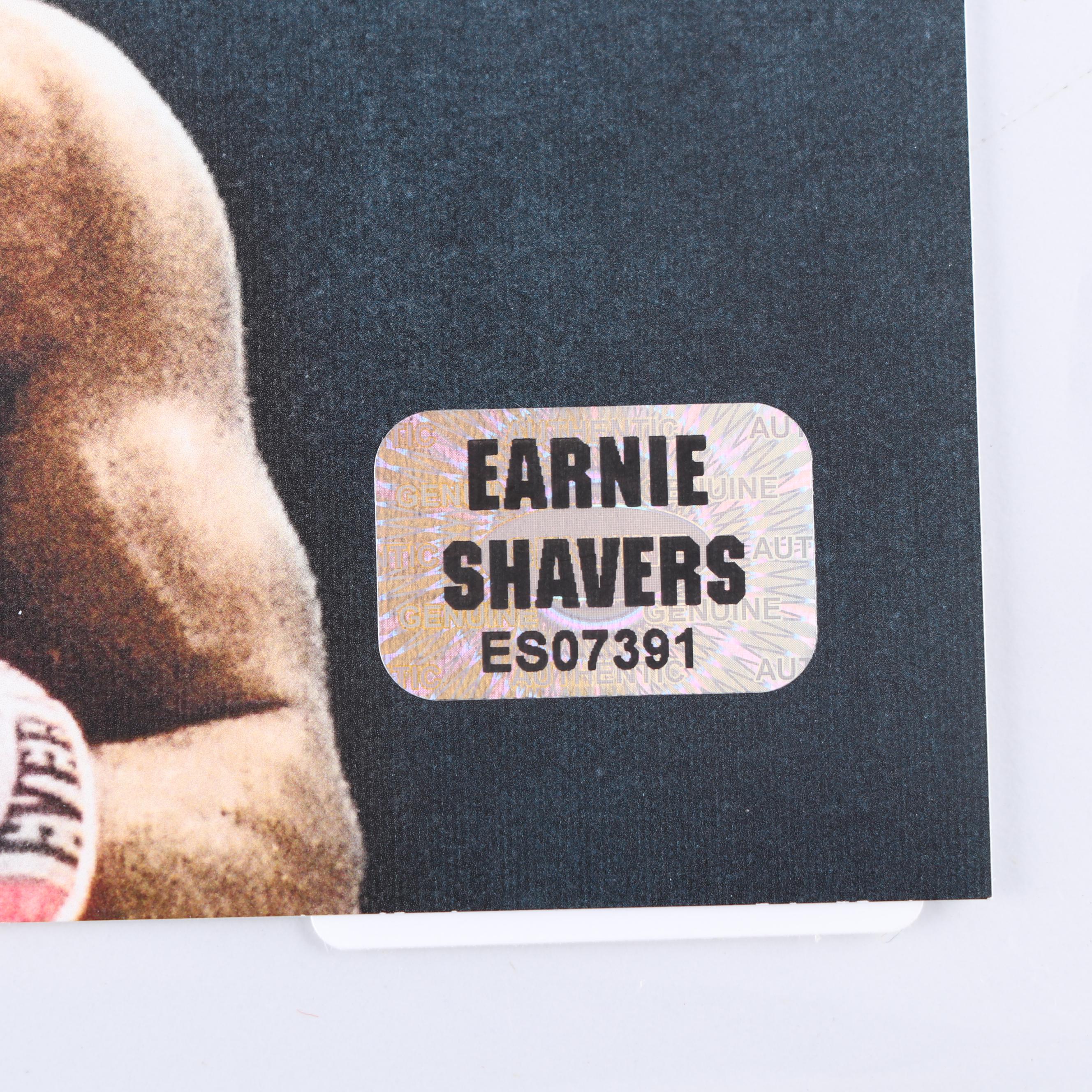 Earnie Shavers Autographed Digital Print Versus Muhammad Ali