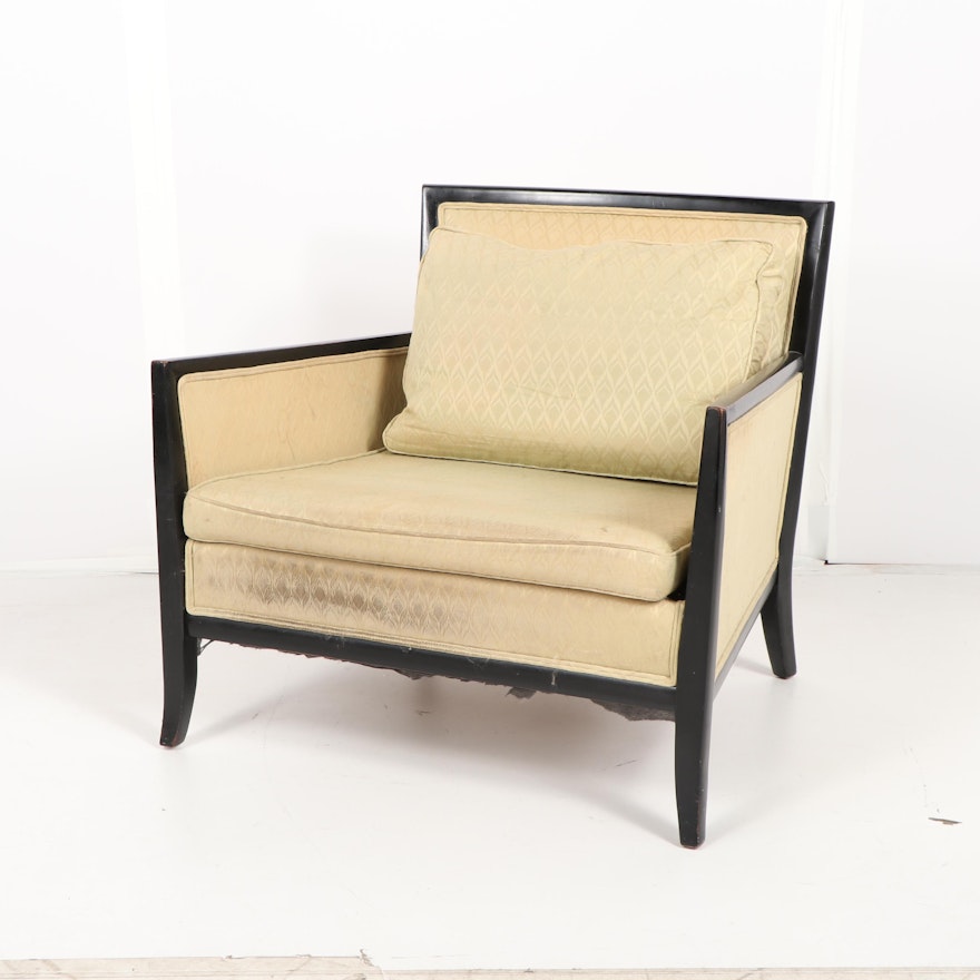 Painted Frame Upholstered Armchair, Late 20th Century