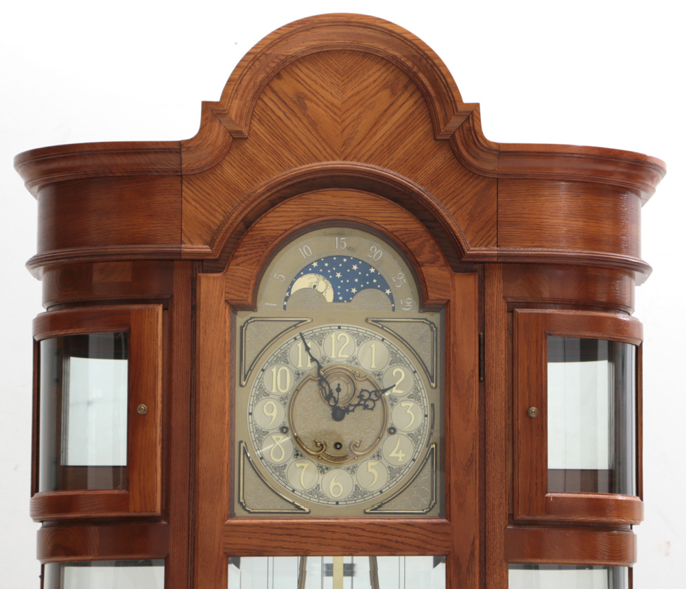 Ridgeway Grandfather Clock Curio Cabinet
