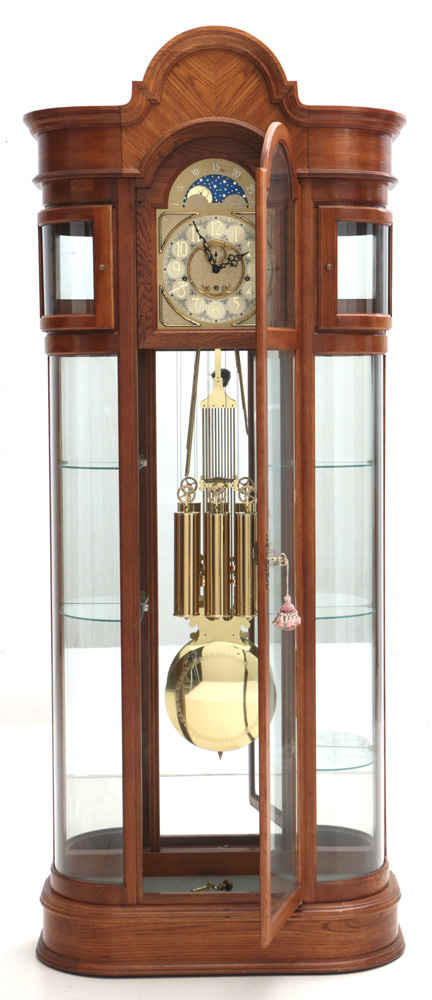 Ridgeway Grandfather Clock Curio Cabinet