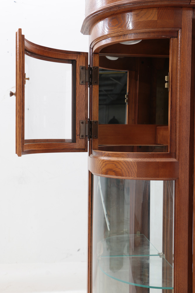 Ridgeway Grandfather Clock Curio Cabinet