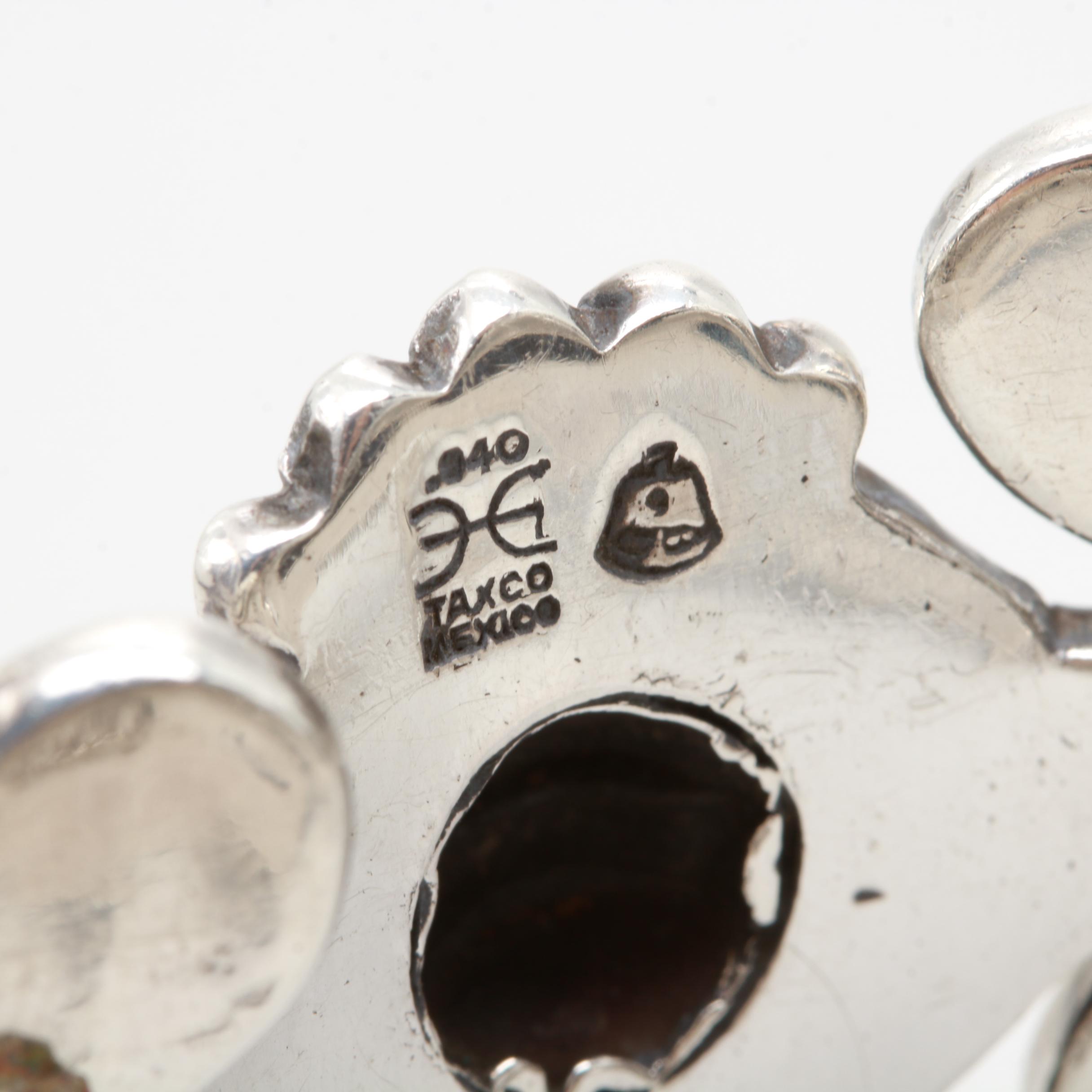 Circa 1940s Hector Aguilar 940 Silver Bracelet