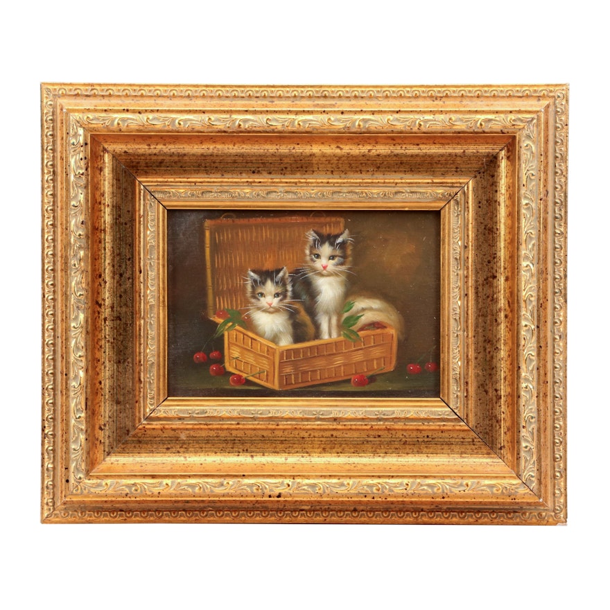 Oil Painting of Kittens
