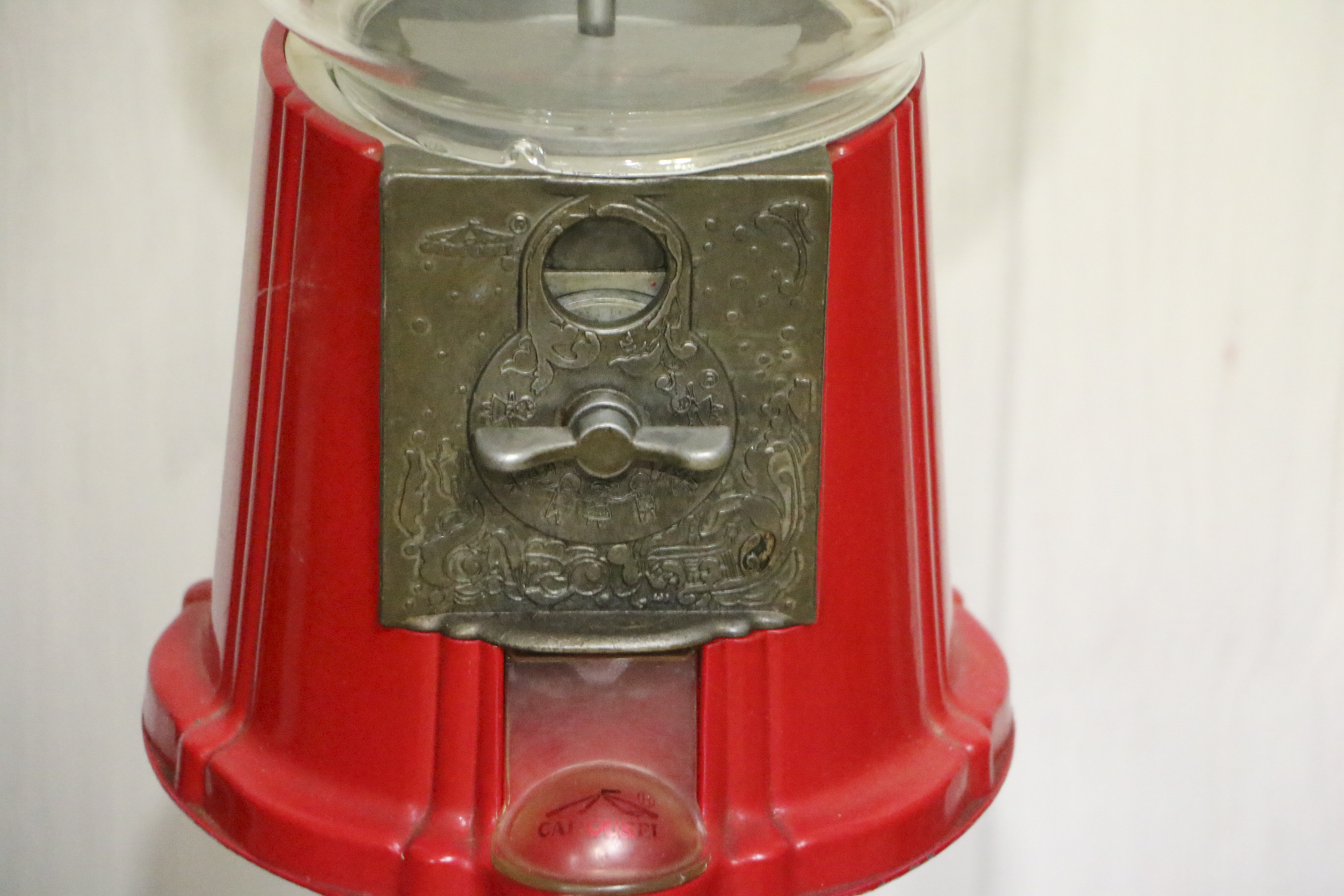 Carousel Industries Metal and Glass Gumball Machine