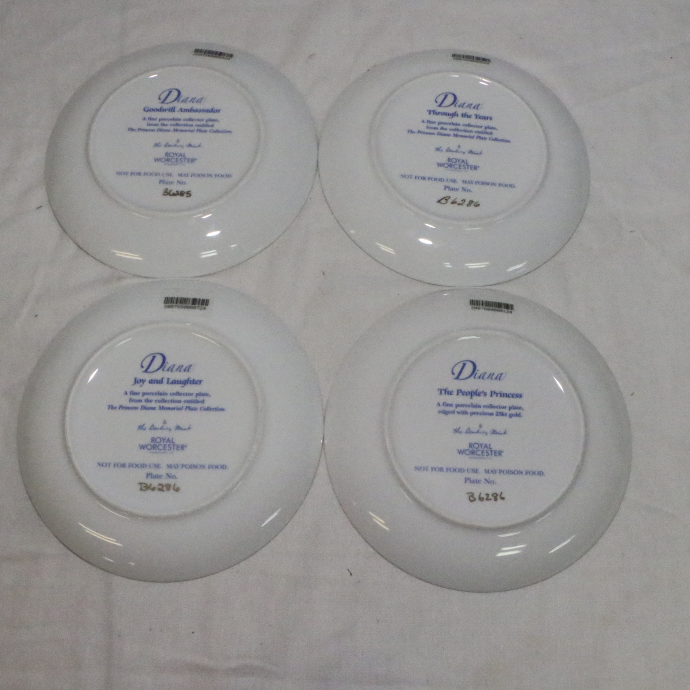 Danbury Mint and Royal Worcester "Diana" Series Collector Plates