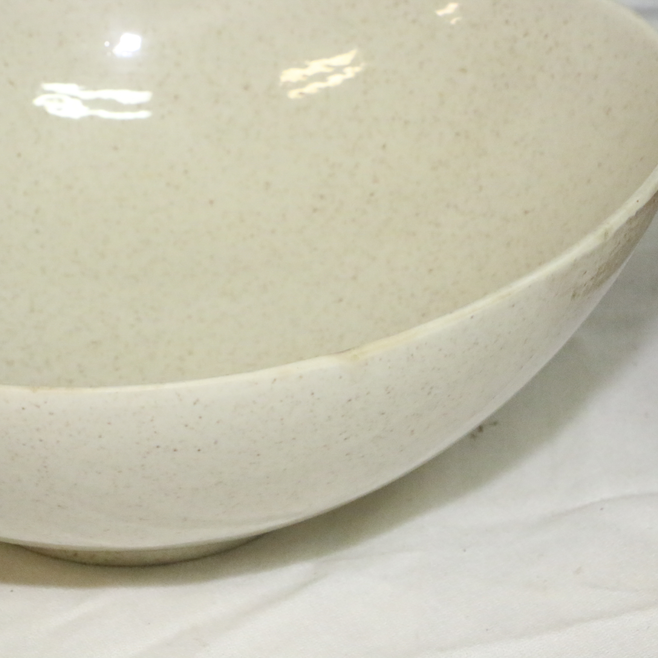 Vintage Red Wing Pottery Salad Bowl with Bauer Mixing Bowl