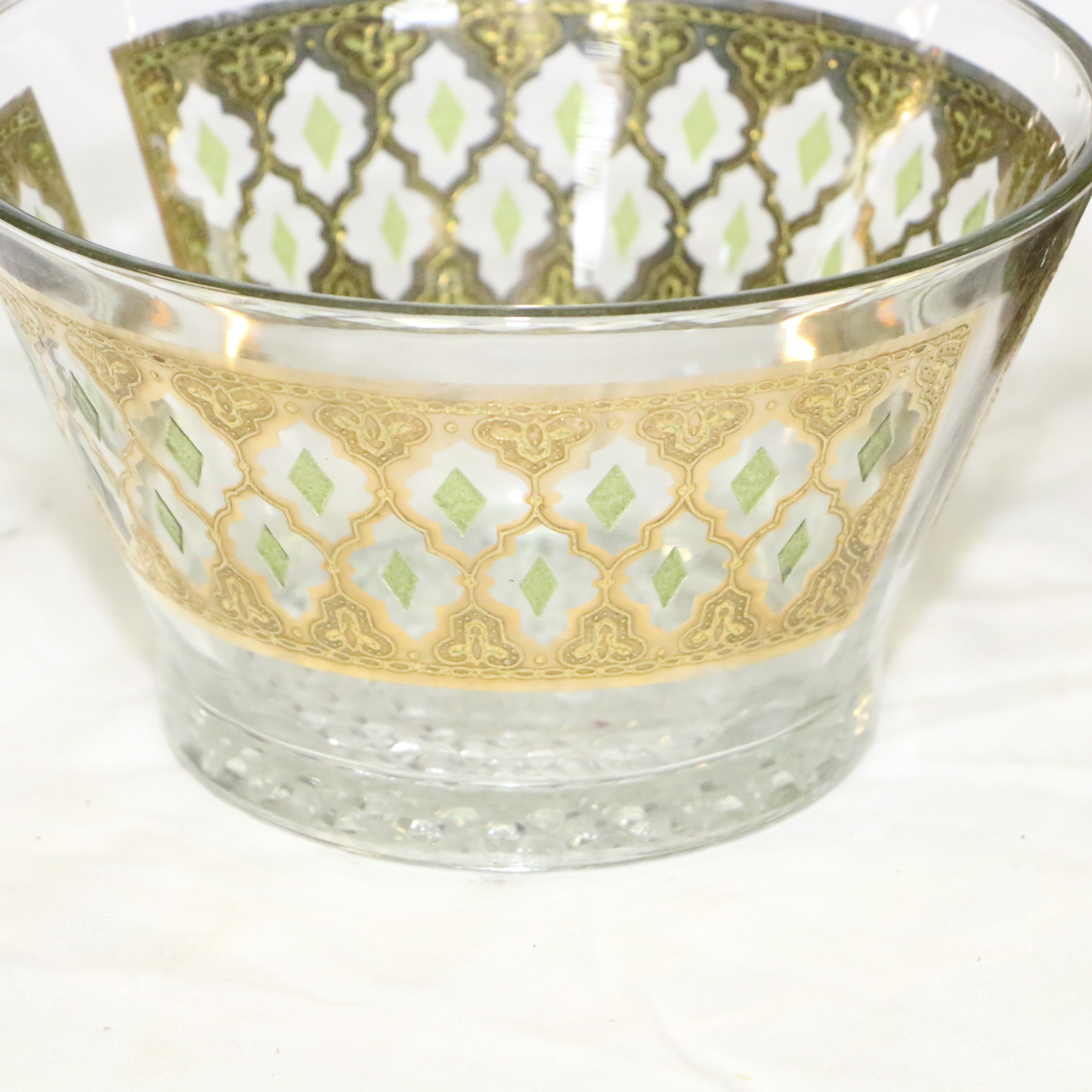 Mid-Century Mallard TV Lamp with Glass Bowl and Hand Blown Vase