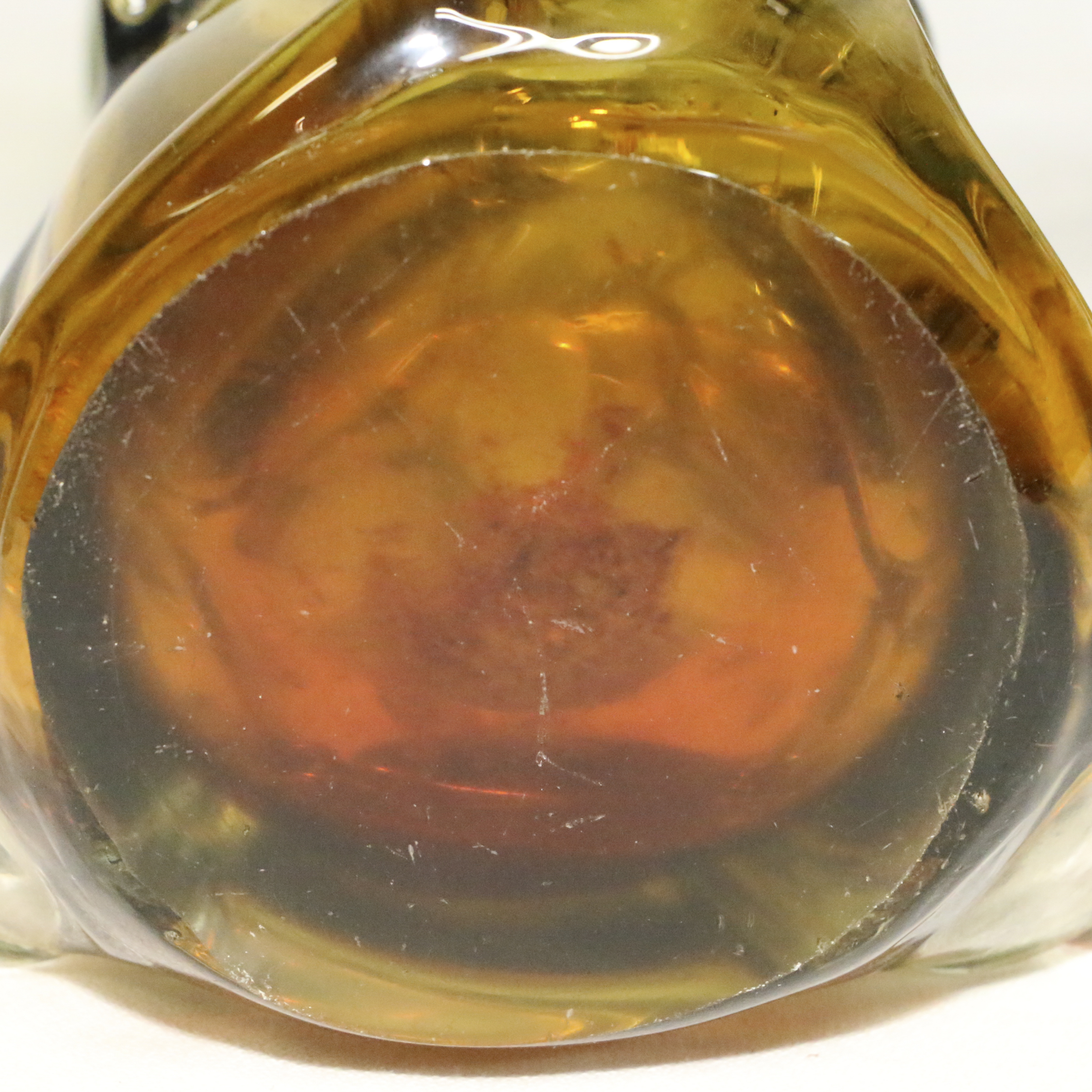 Mid-Century Mallard TV Lamp with Glass Bowl and Hand Blown Vase