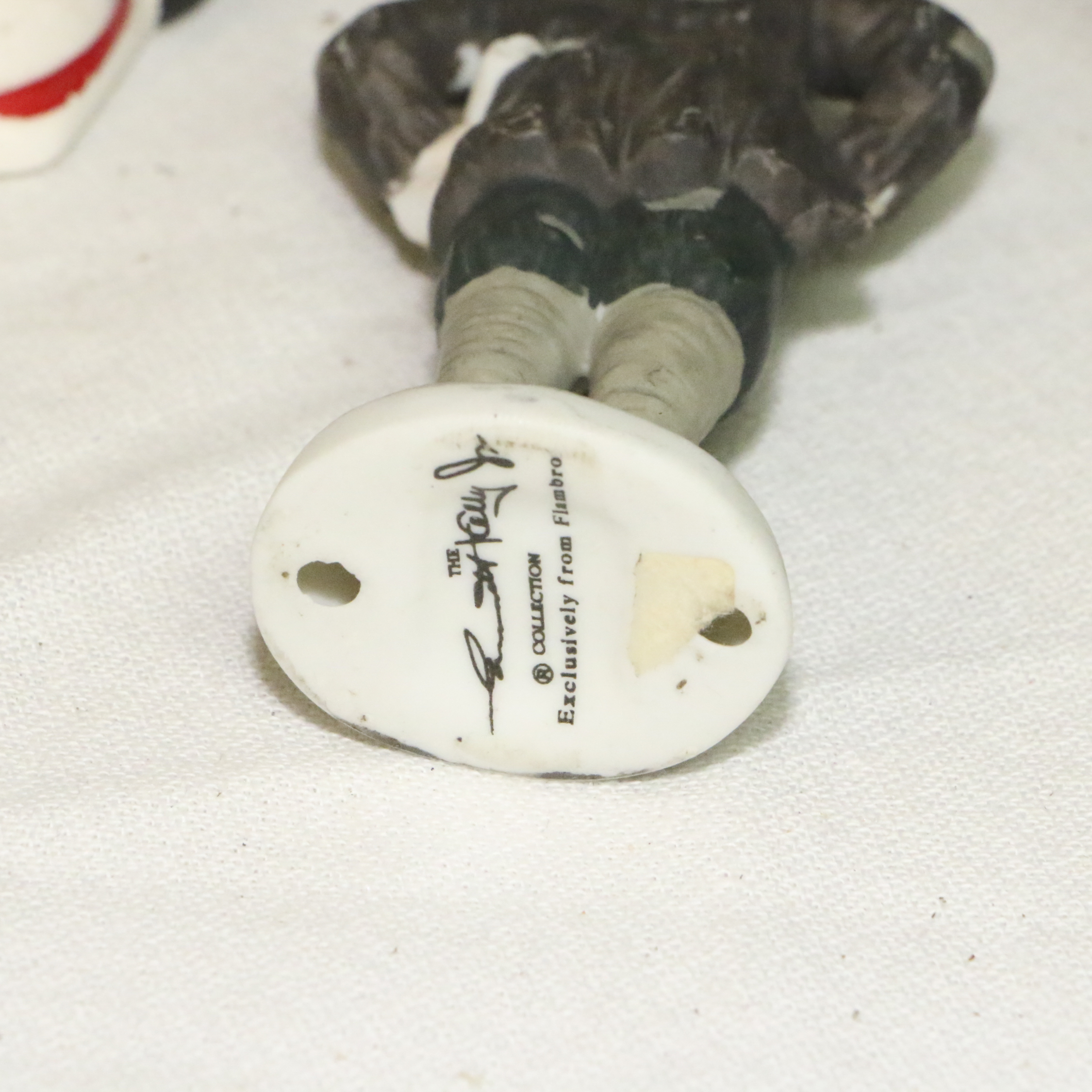 Porcelain Clown Dolls and Figurines with Table Clock