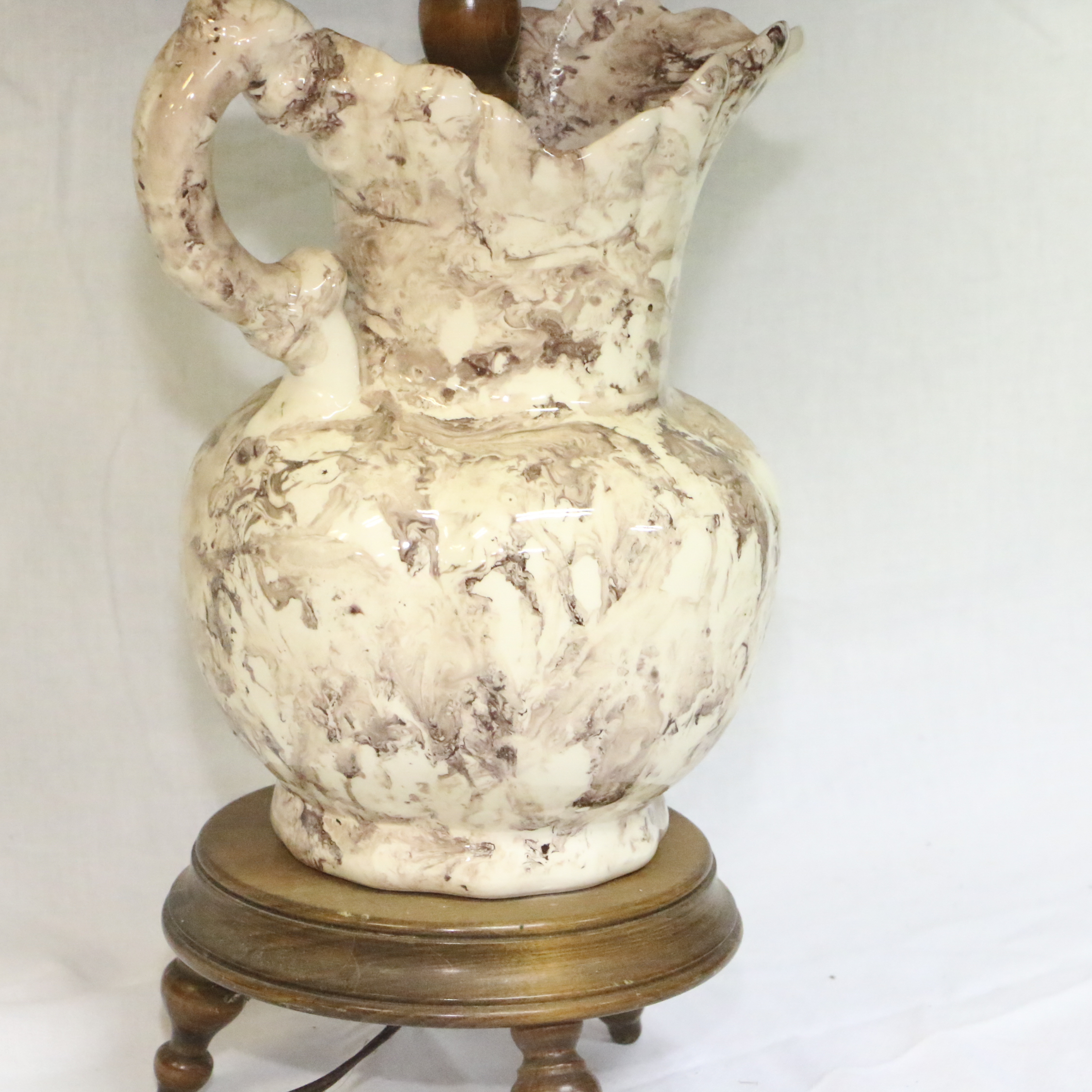 Converted Pitcher Table Lamps with Shades