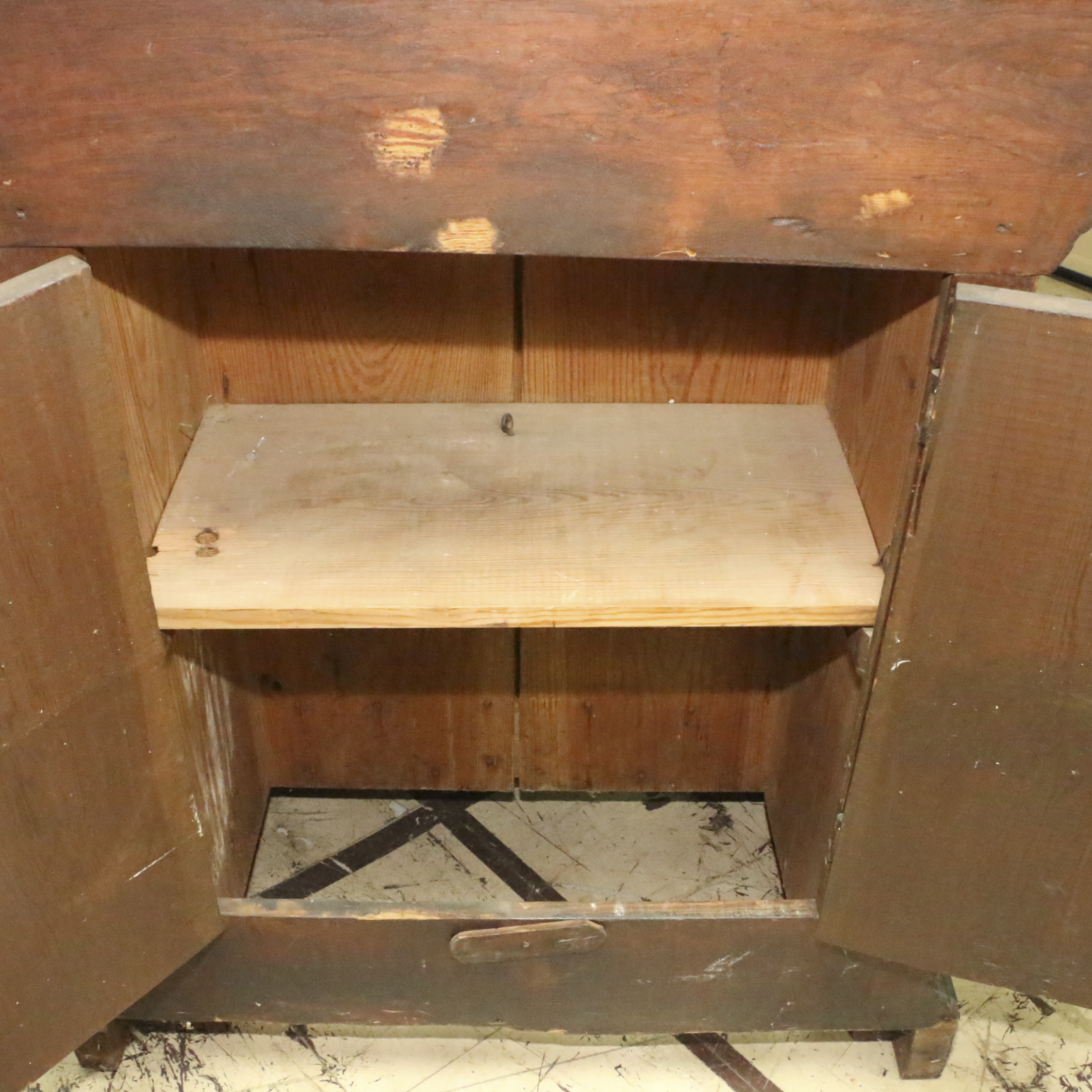 Oak Pulpit with Cabinet, 20th Century