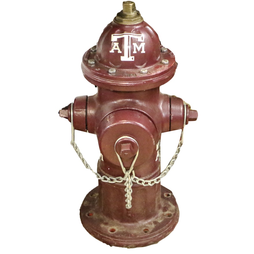 Texas A&M Painted Fire Hydrant
