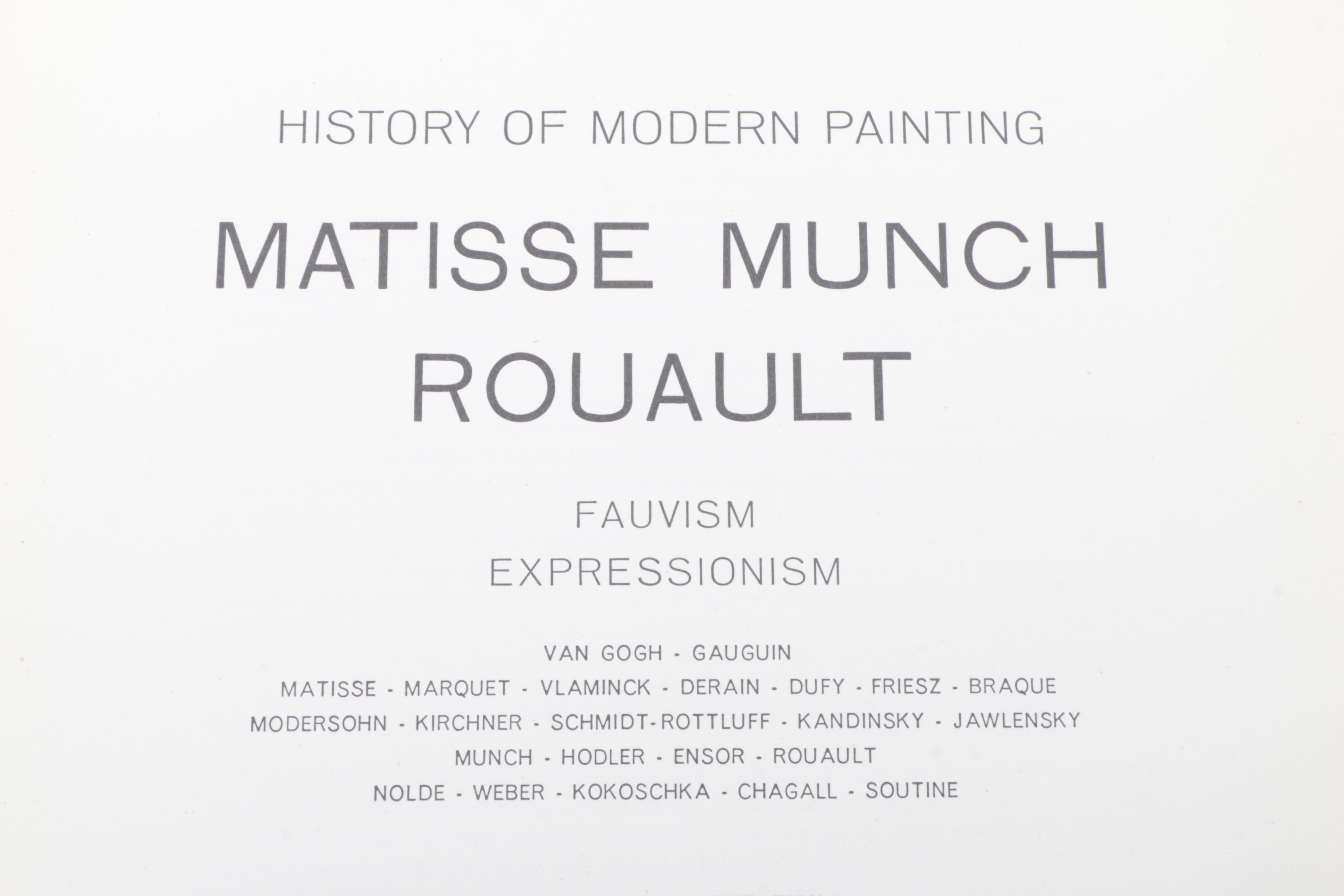 Two 1950 Volumes of "The History of Modern Painting" by Albert Skira