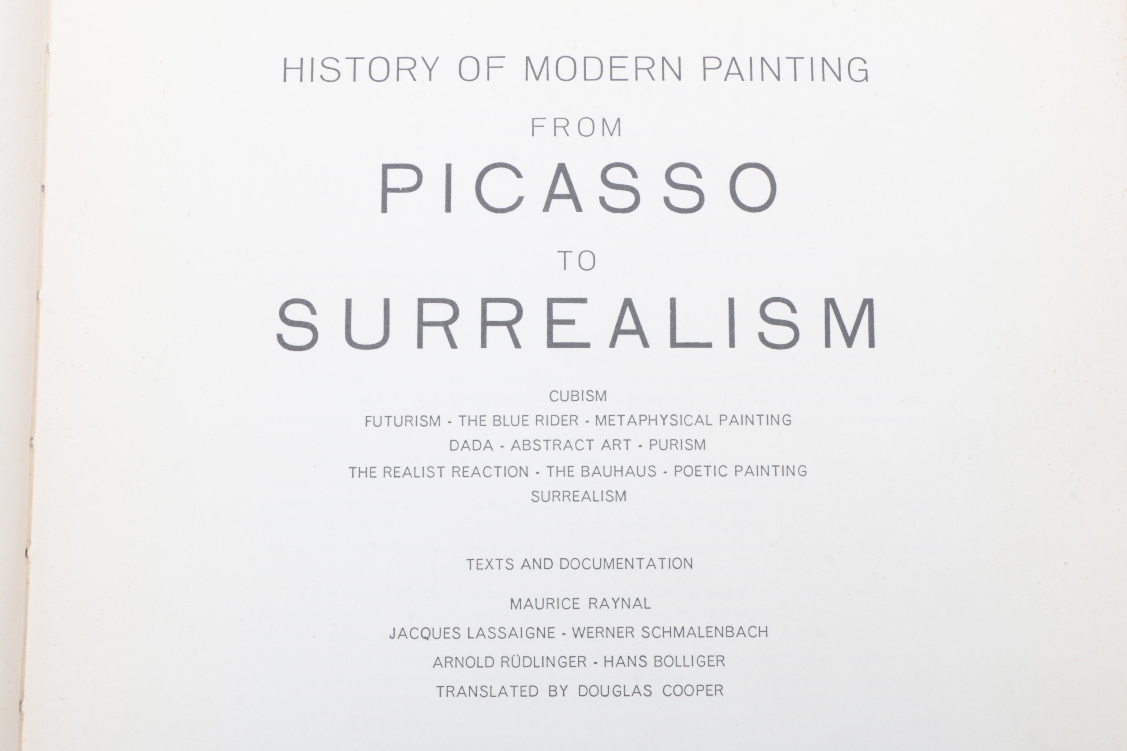 Two 1950 Volumes of "The History of Modern Painting" by Albert Skira