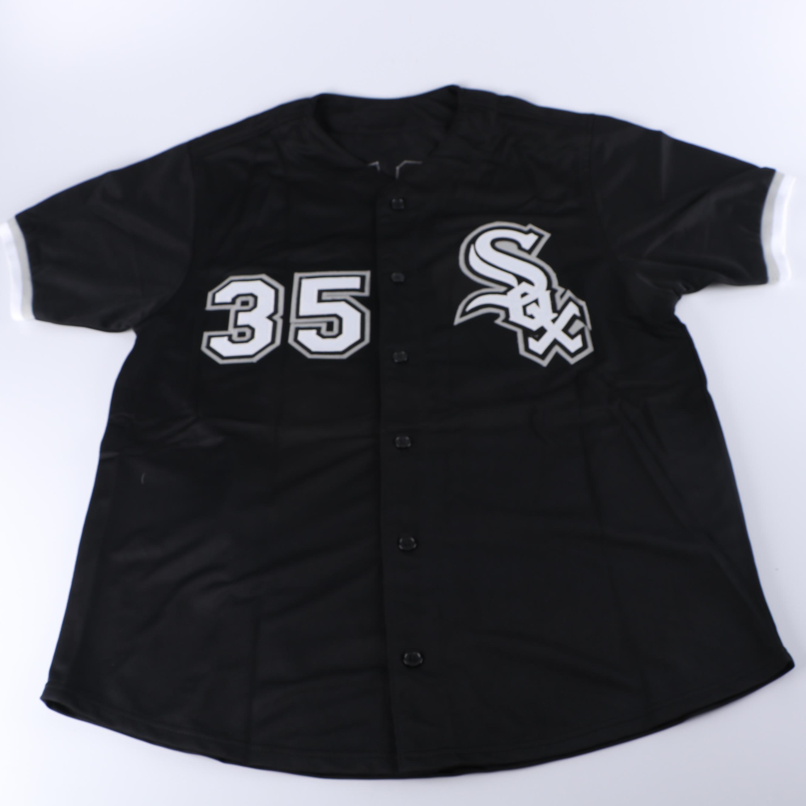 Frank Thomas Autographed White Sox Stats Jersey - JSA COA