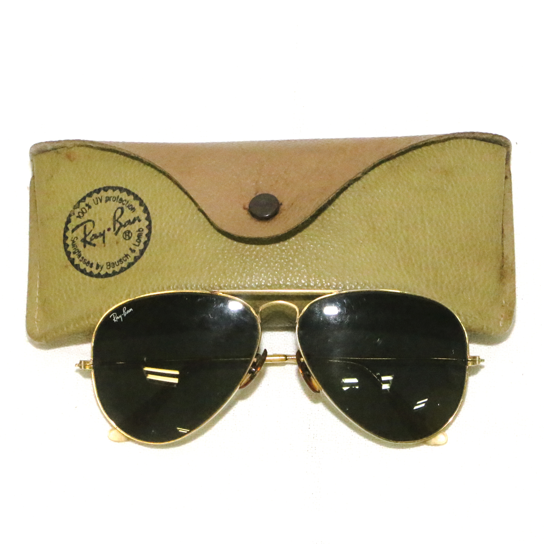 Vintage Ray-Ban Aviator Sunglasses with Case