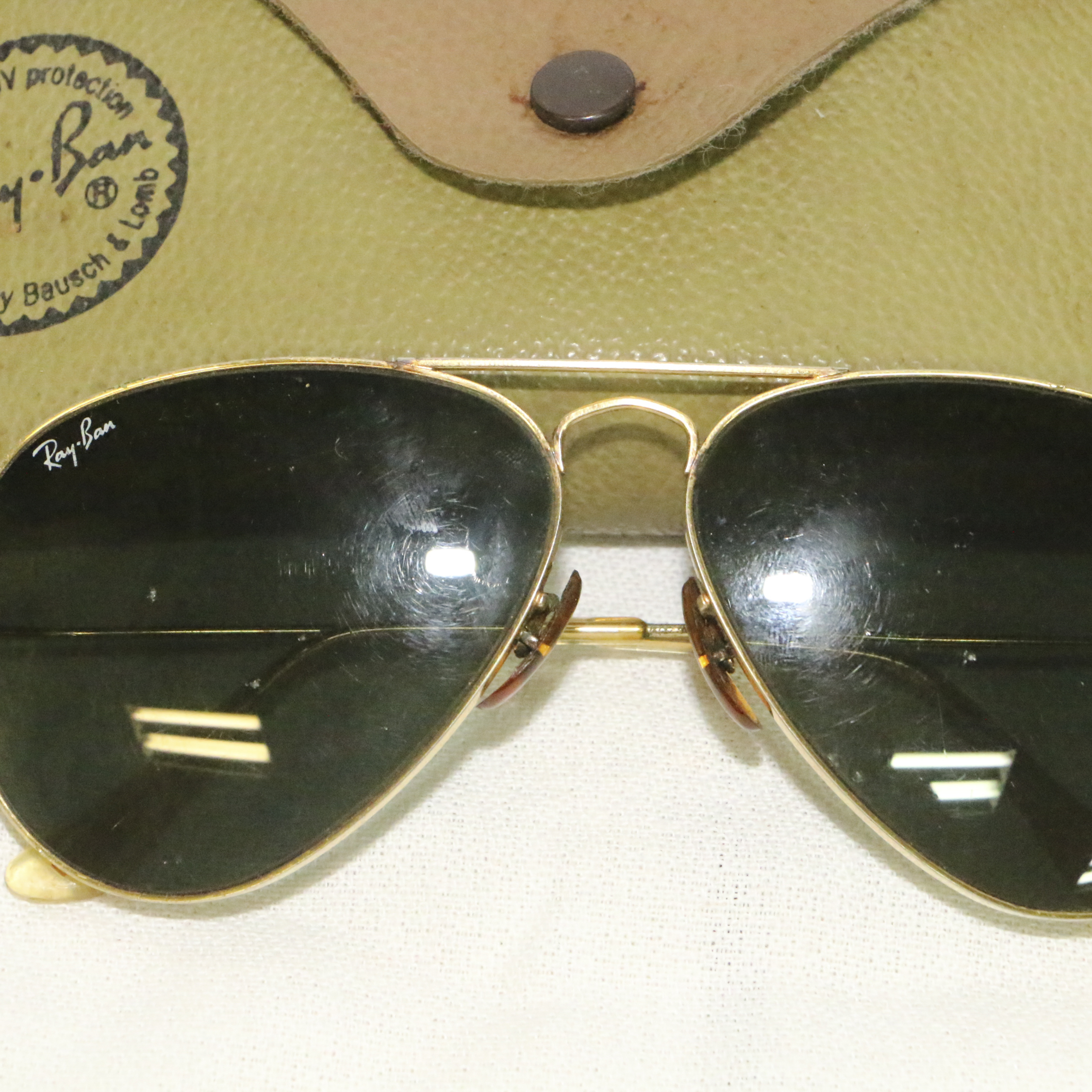 Vintage Ray-Ban Aviator Sunglasses with Case