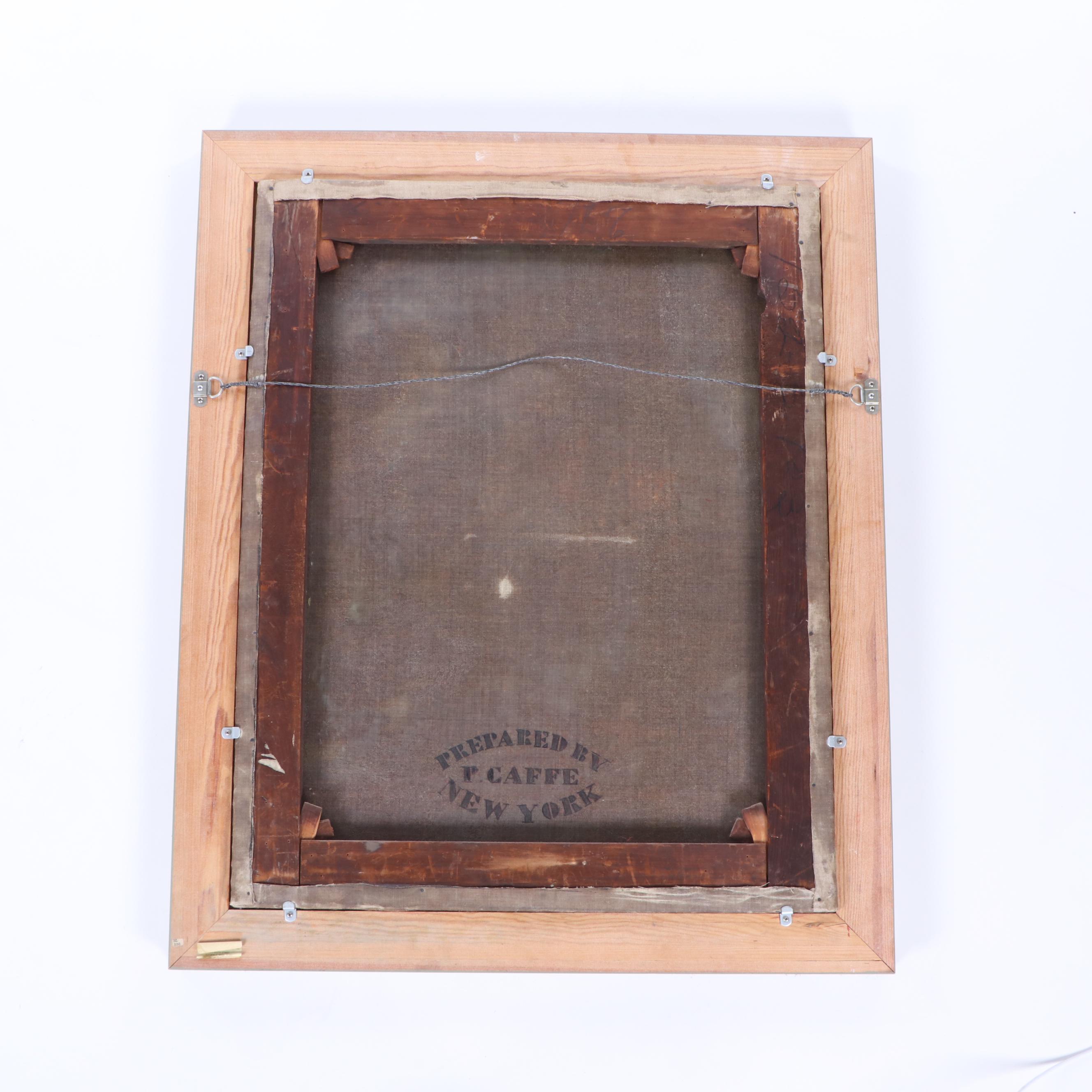 19th Century Portrait Oil Painting of a Widow