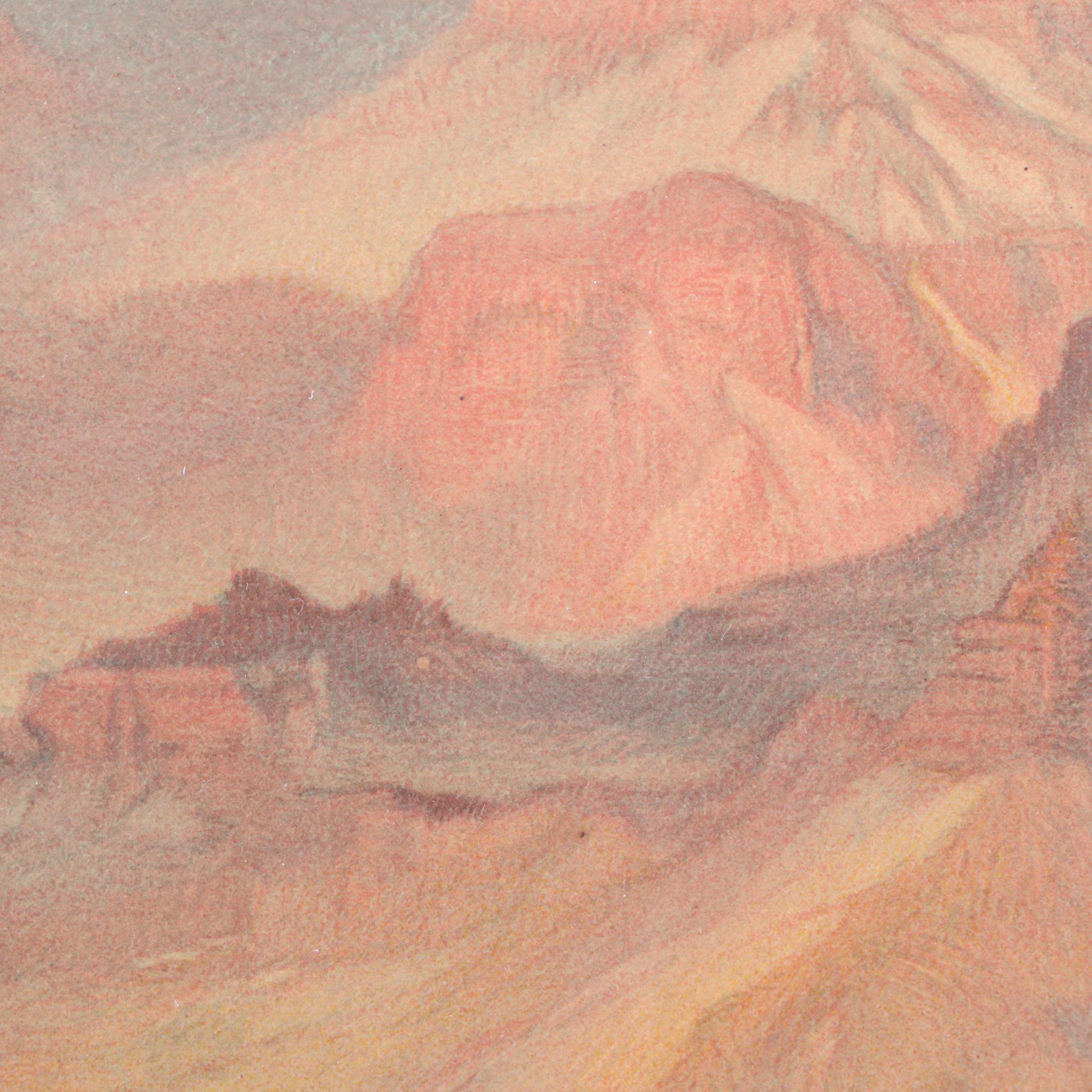 Offset Lithograph after Thomas Moran "Grand Canyon of Arizona on the Santa Fe"