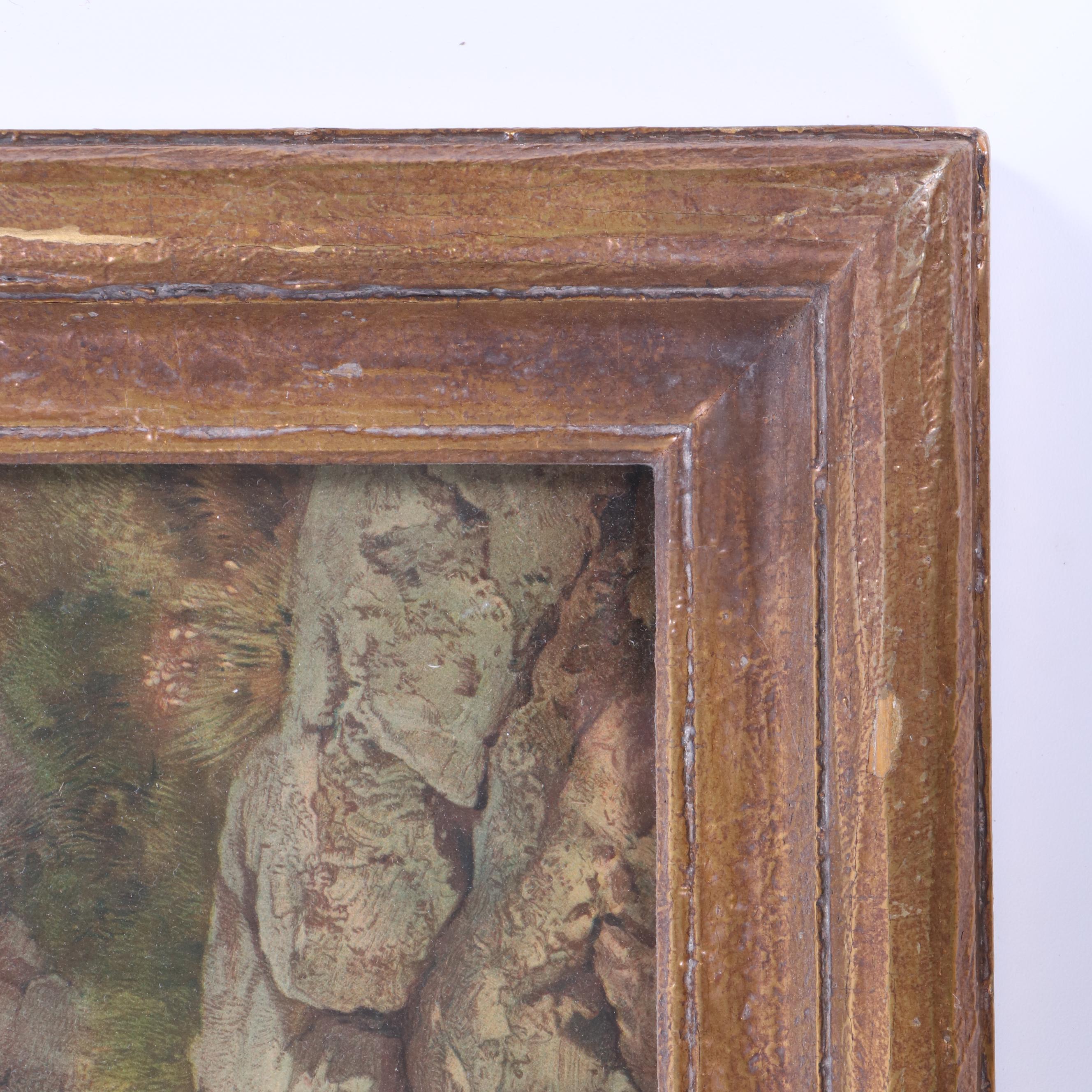 Offset Lithograph after Thomas Moran "Grand Canyon of Arizona on the Santa Fe"