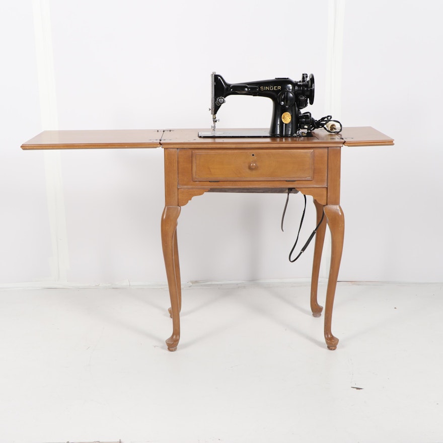 Singer Model 201 Sewing Machine Table, 1946