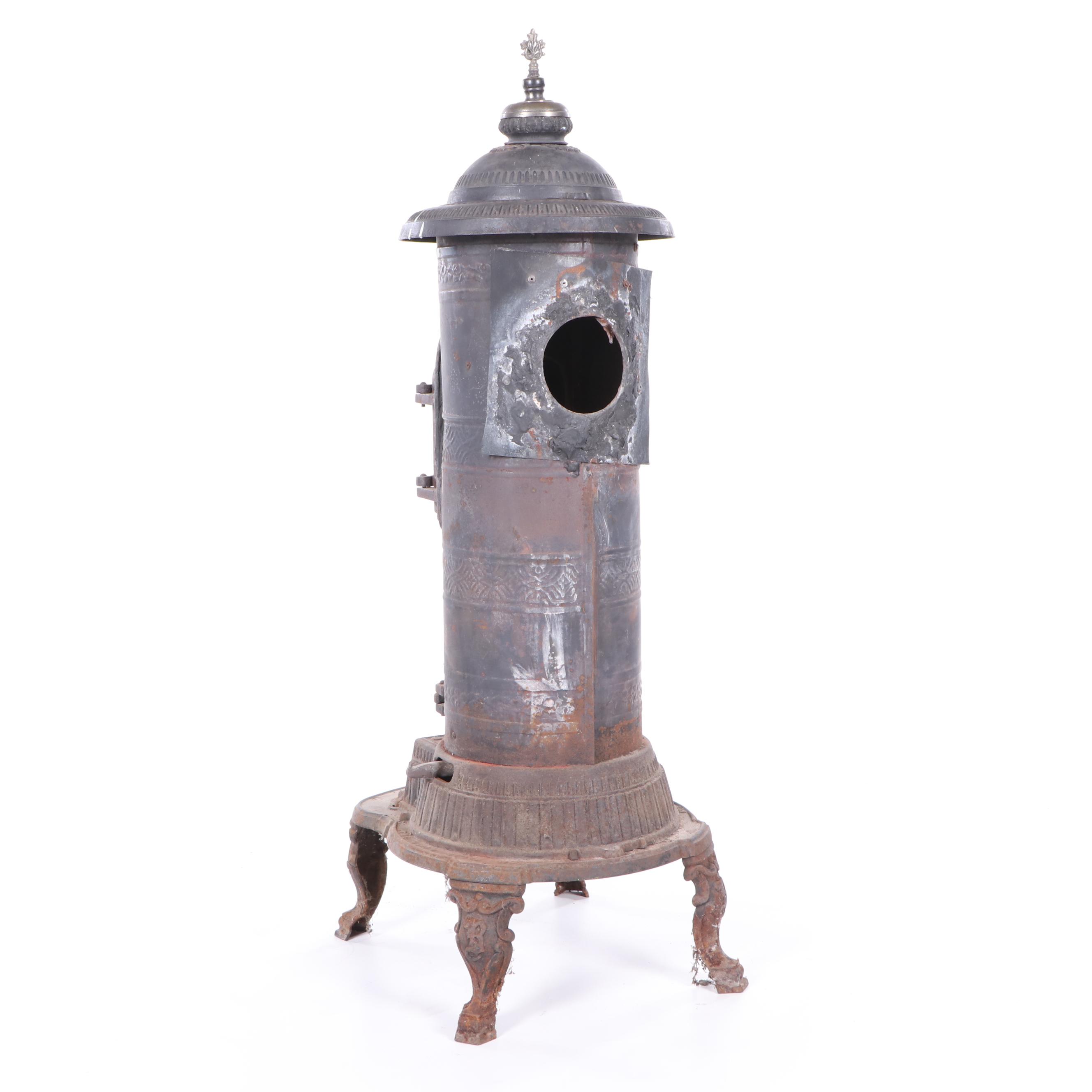 The Union Stove Works "Flirt" Cast Iron Parlor Stove, Early 20th Century