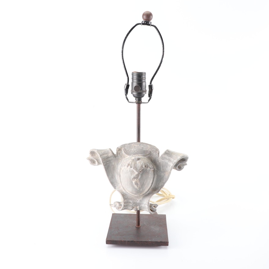 Aidan Gray Heraldic Style Sculpture Table Lamp