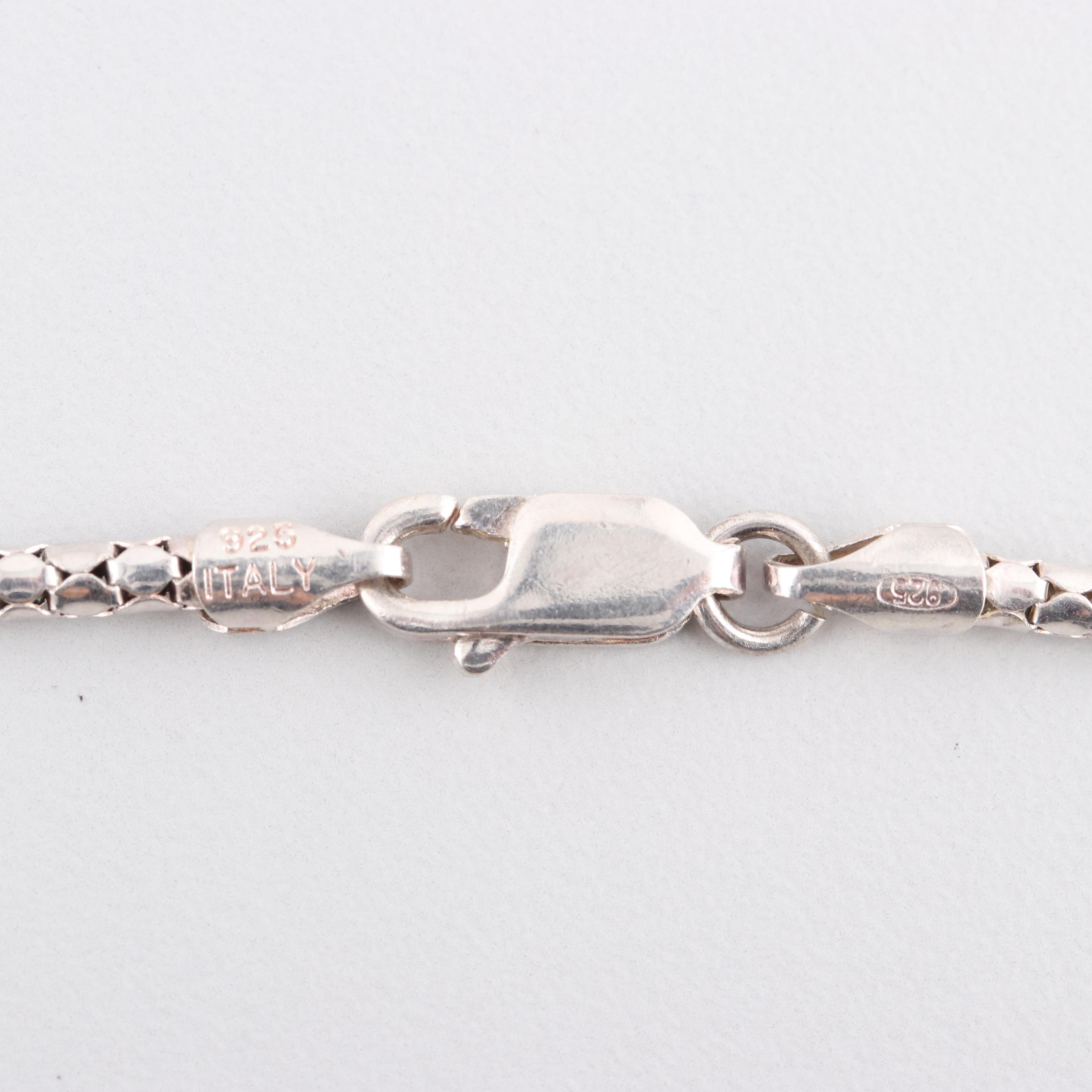 Sterling Silver Nordic Style Pendant Necklace