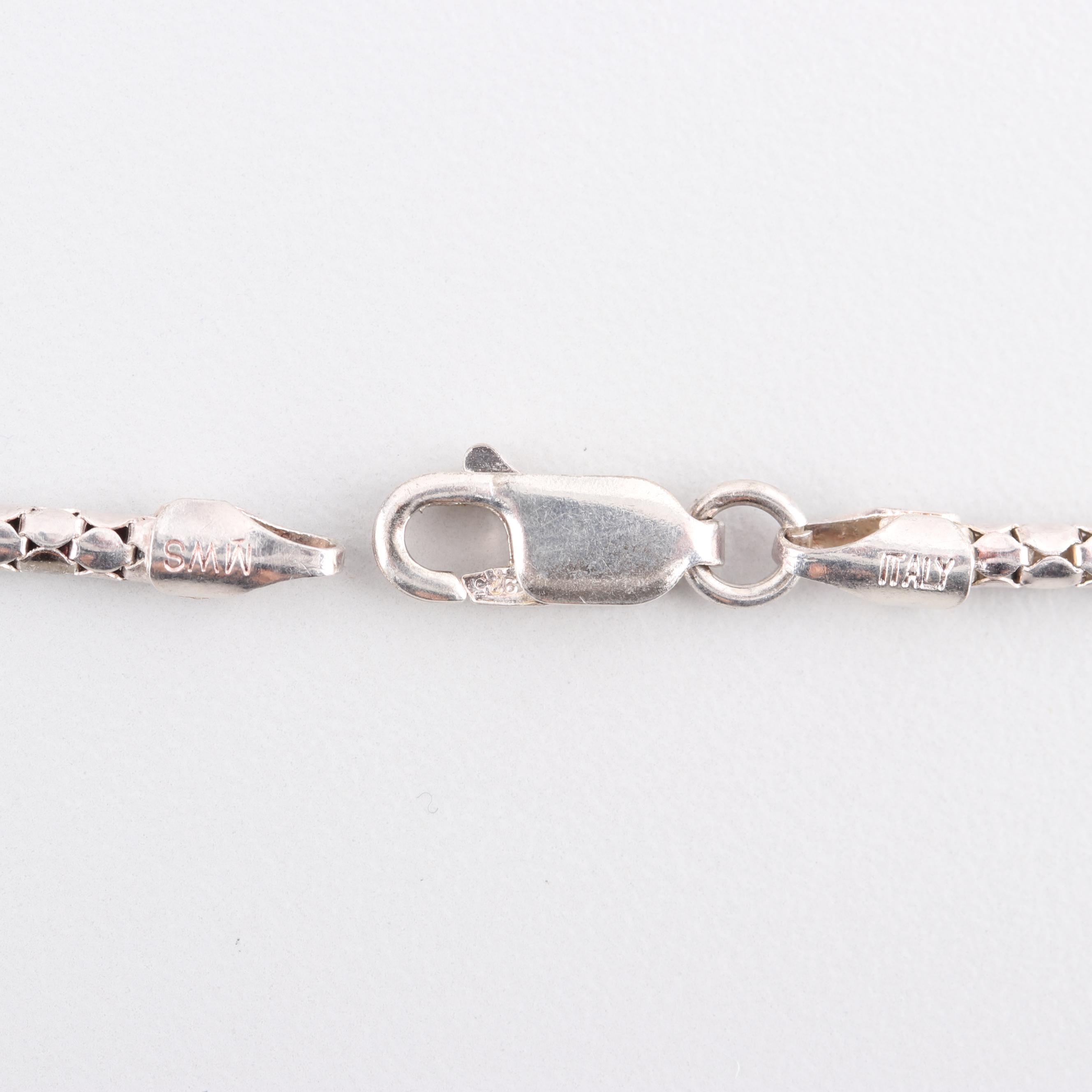 Sterling Silver Nordic Style Pendant Necklace