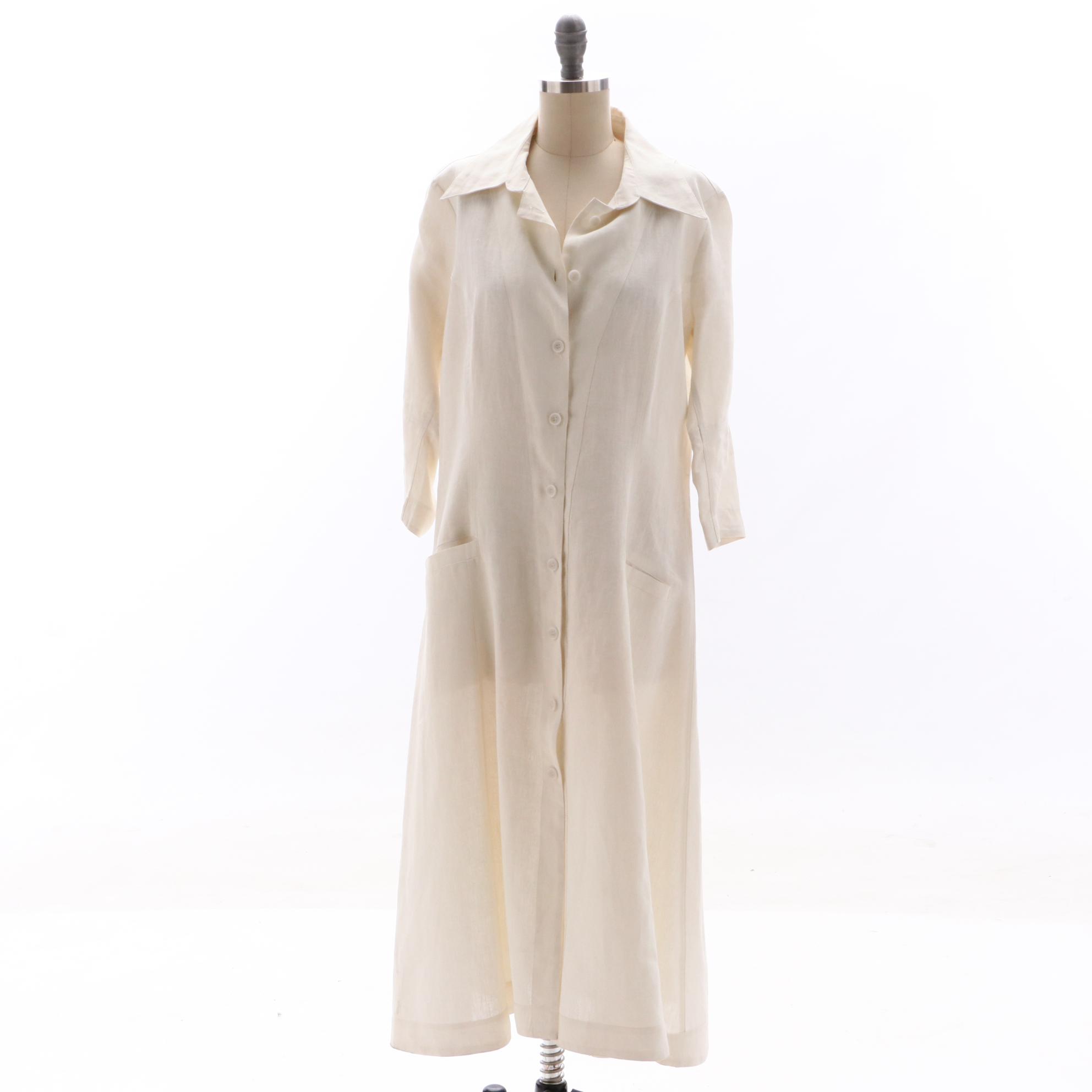 Elm Design Linen Dress and Eskandar Shirts