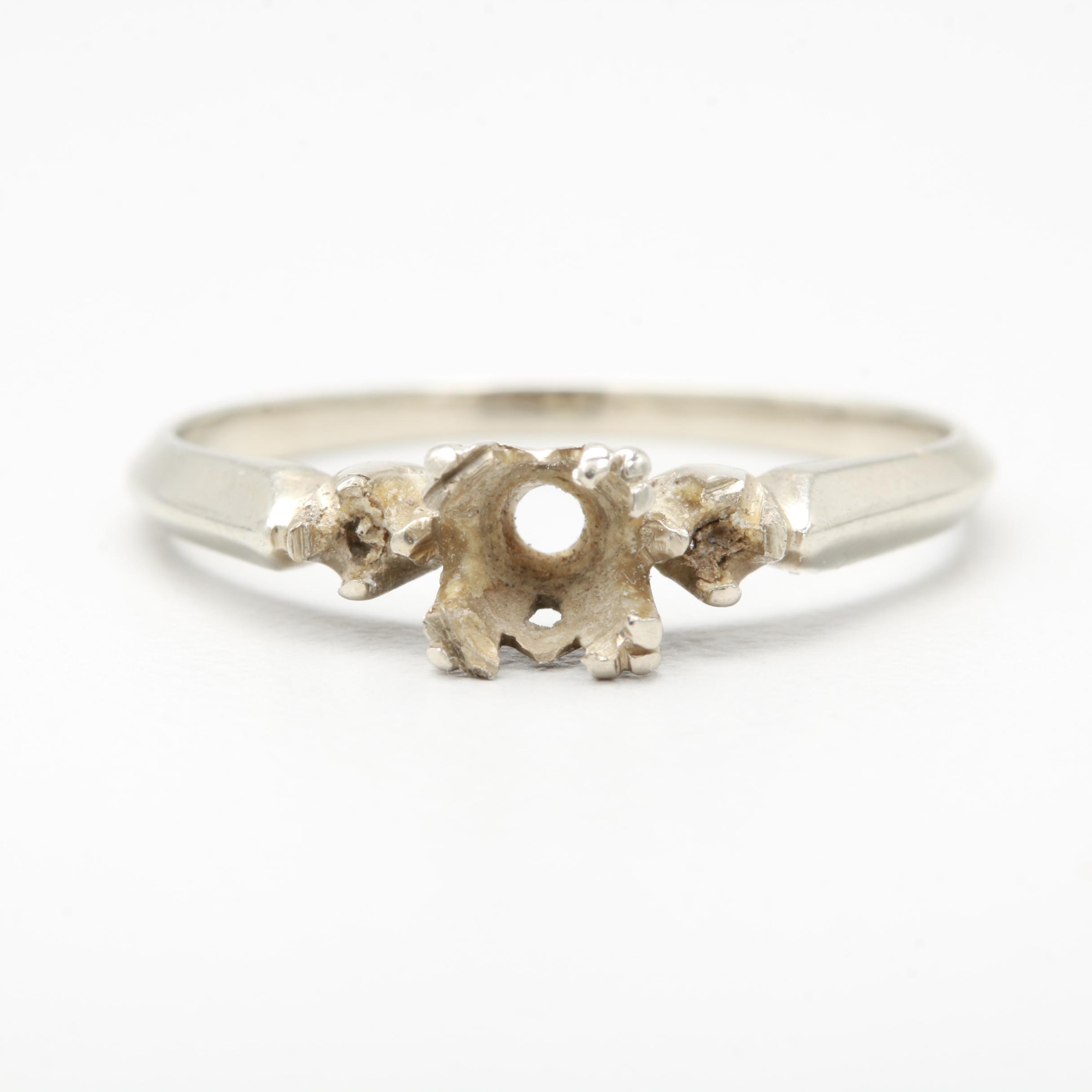 14K White Gold Mounting