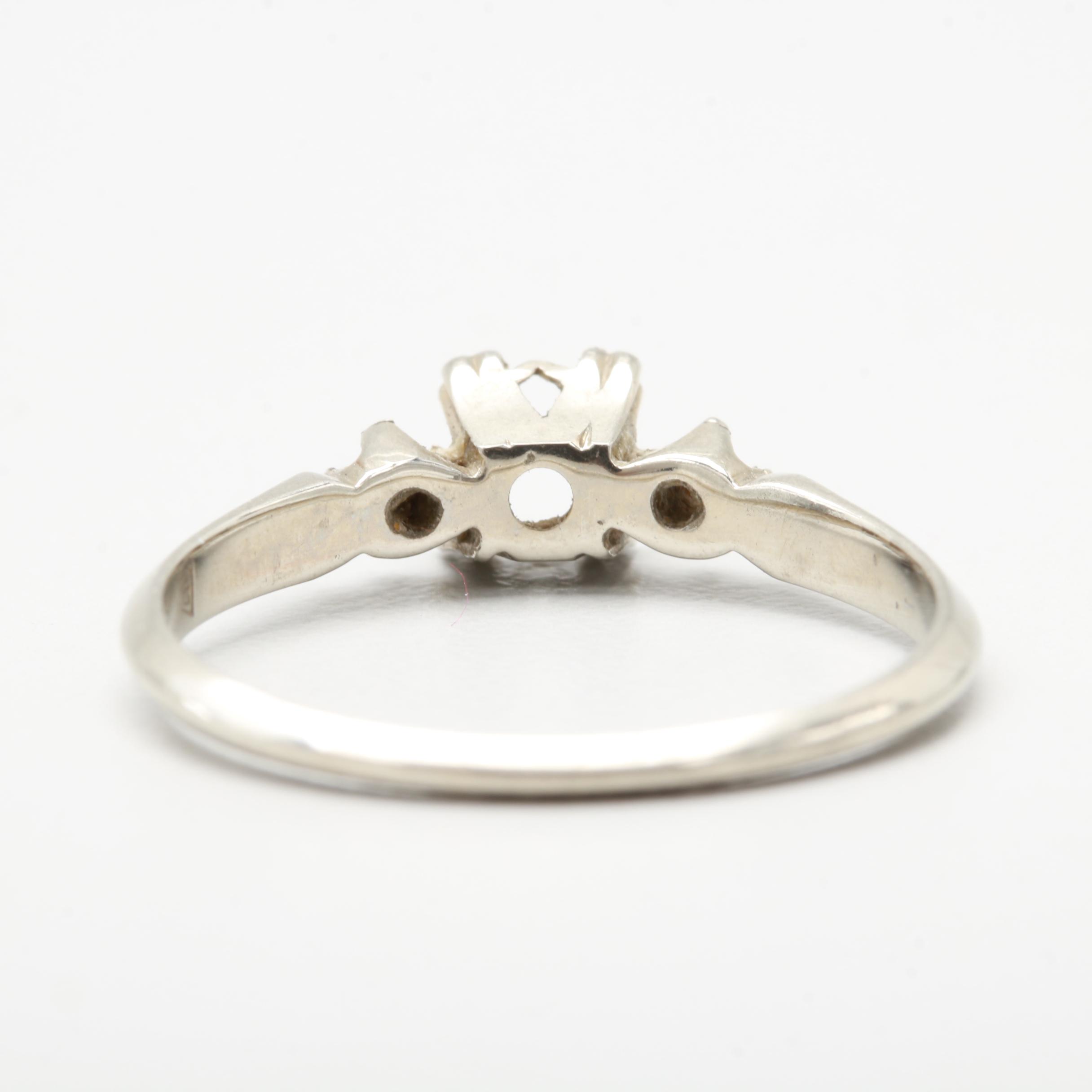 14K White Gold Mounting