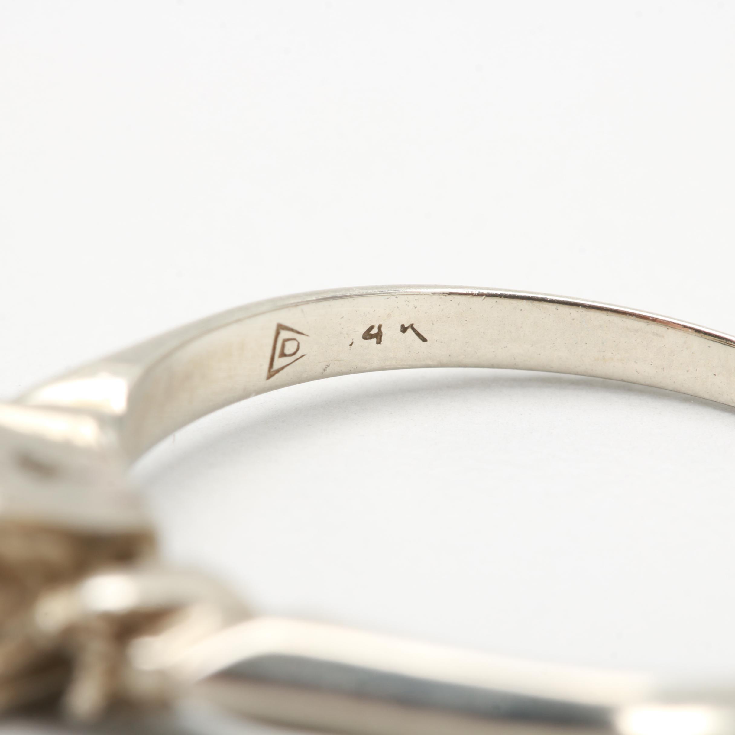 14K White Gold Mounting