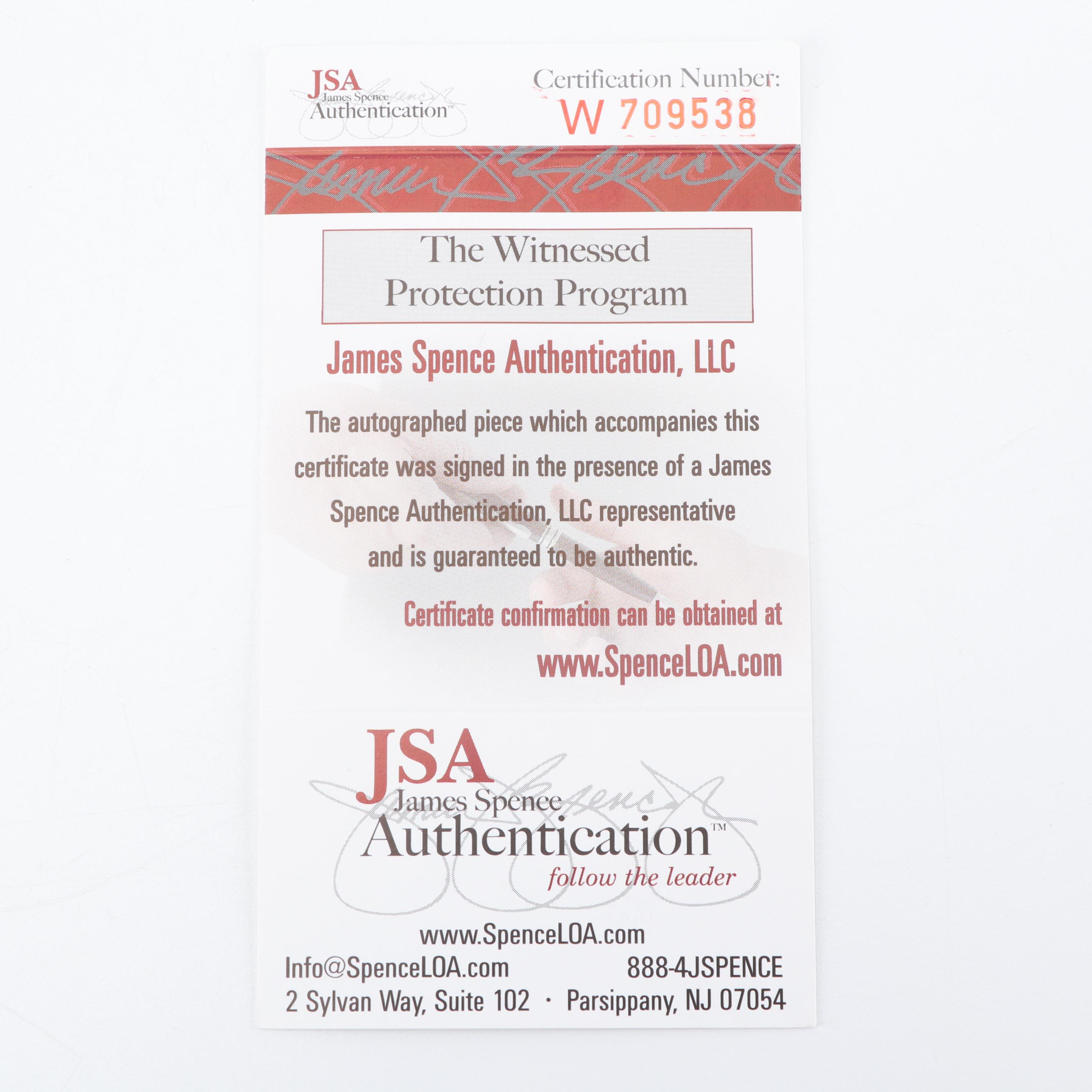 Tony Castillas Signed Dallas Cowboys Jersey