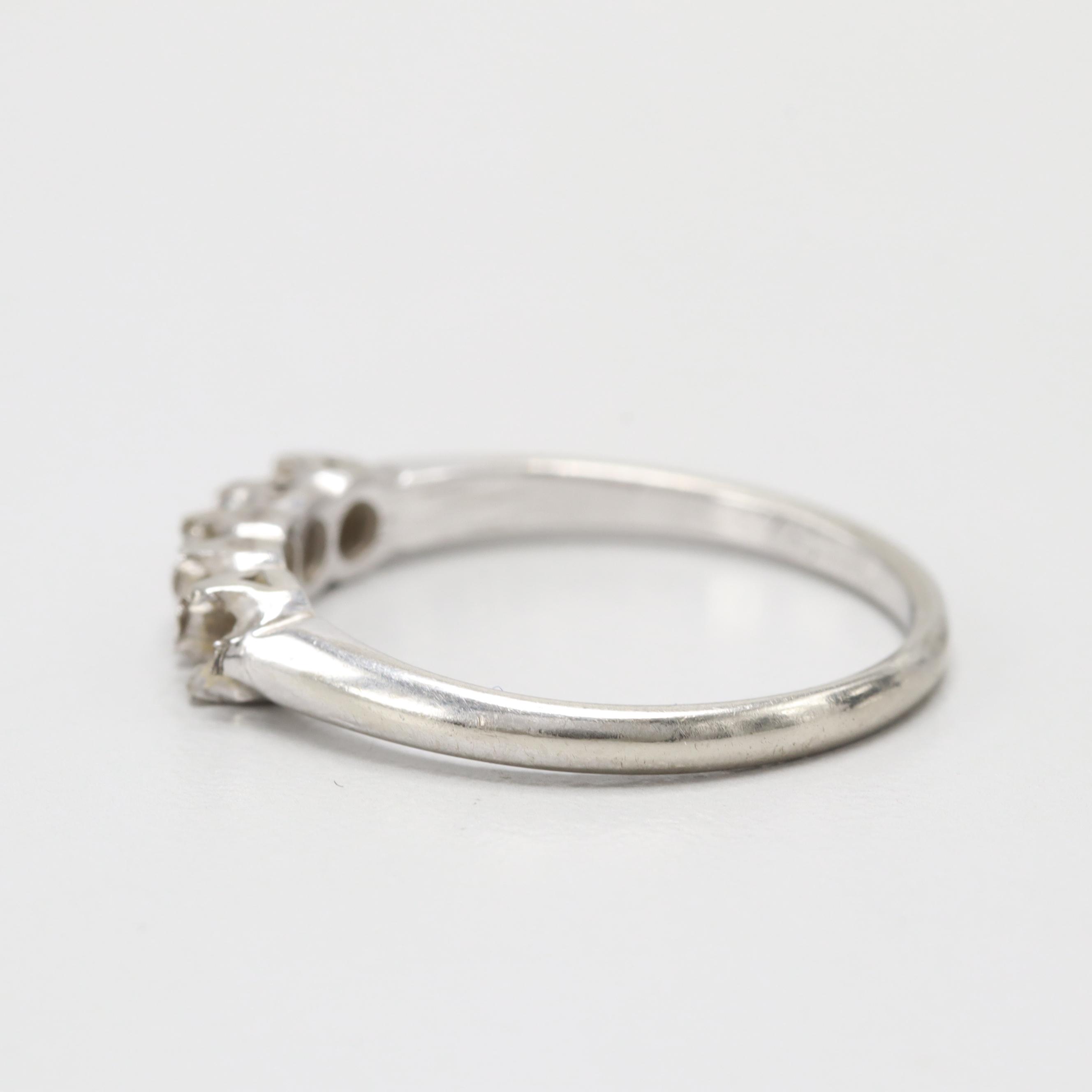 14K White Gold Diamond Ring