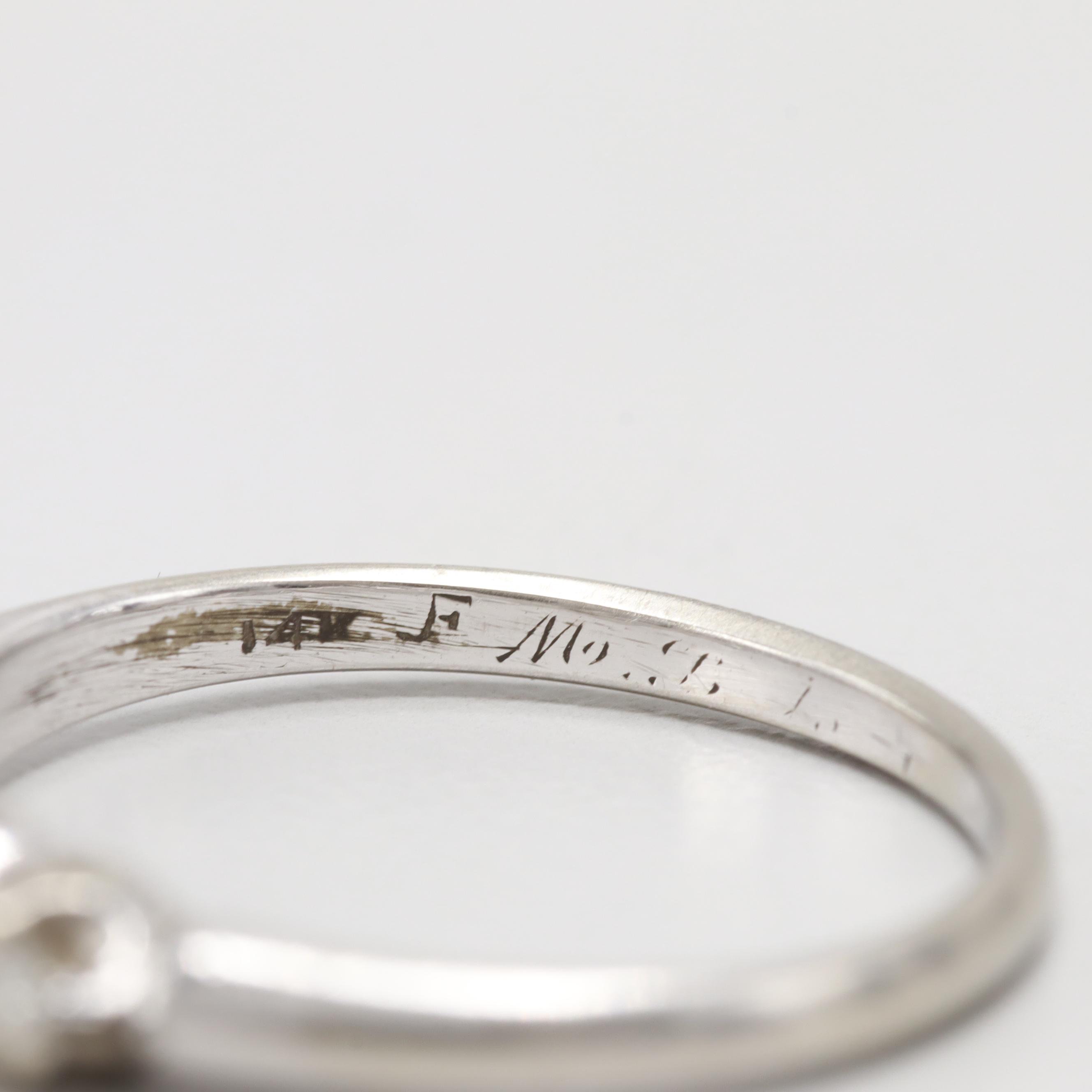 14K White Gold Diamond Ring