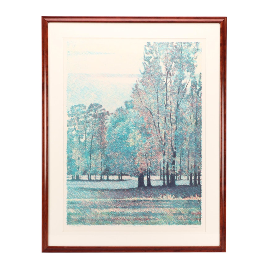 Mike Pease Limited Edition LIthograph "Sauvie's Island State II"