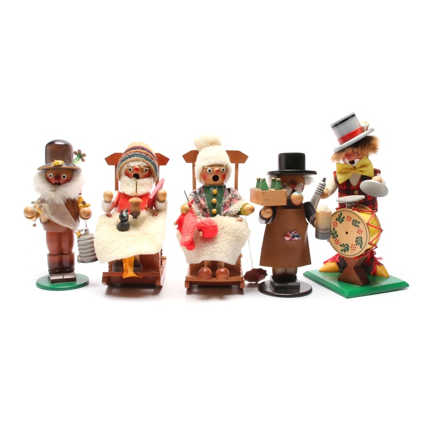 Steinbach and Steinbach Style Music Box Figurines