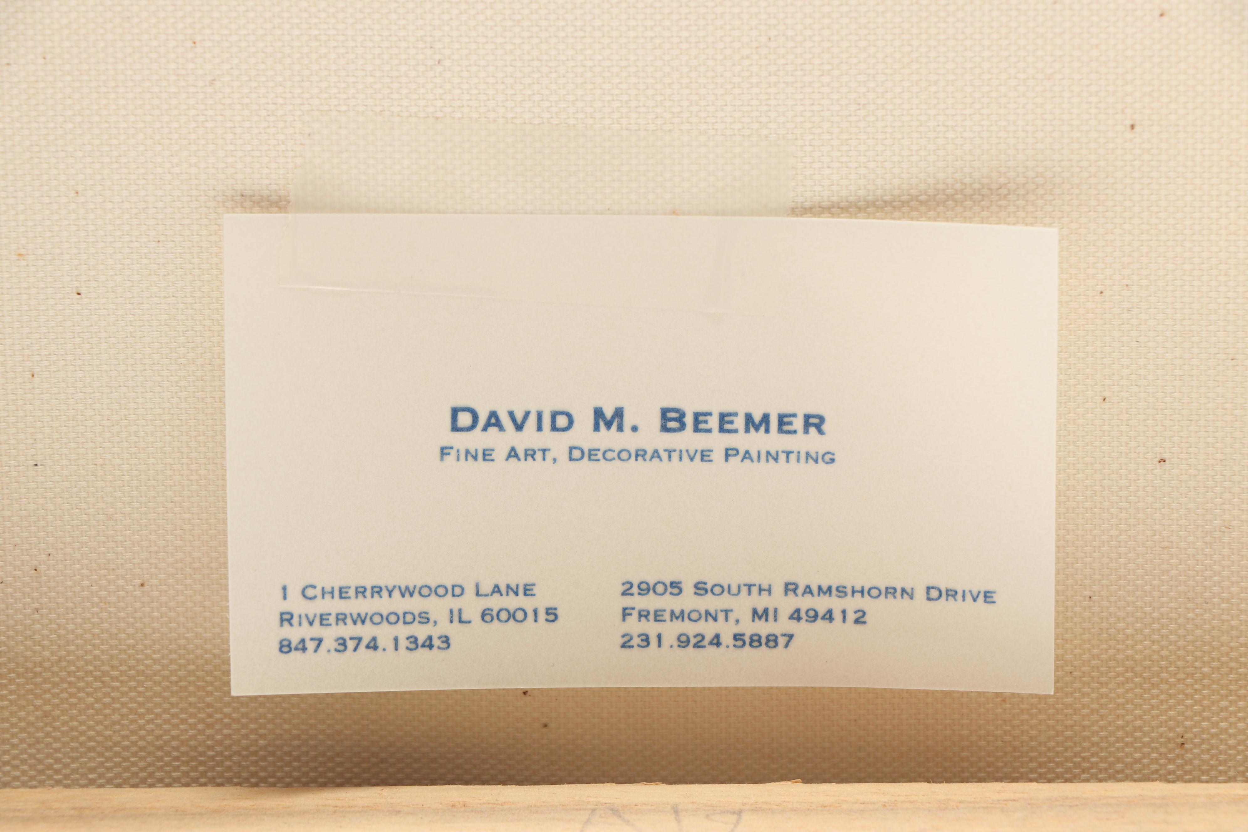 David Beemer Acrylic Painting "The Yellow Tulip"